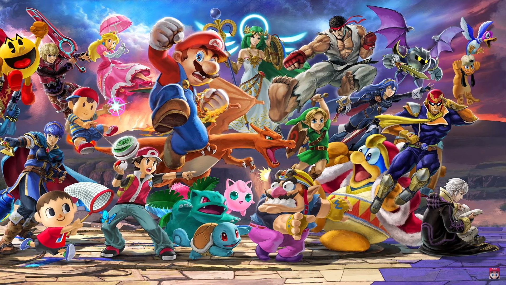 Personaggi Super Smash Bros Nintendo, console giapponese, 1920x1080 Full HD 1080p, Monitor Gaming