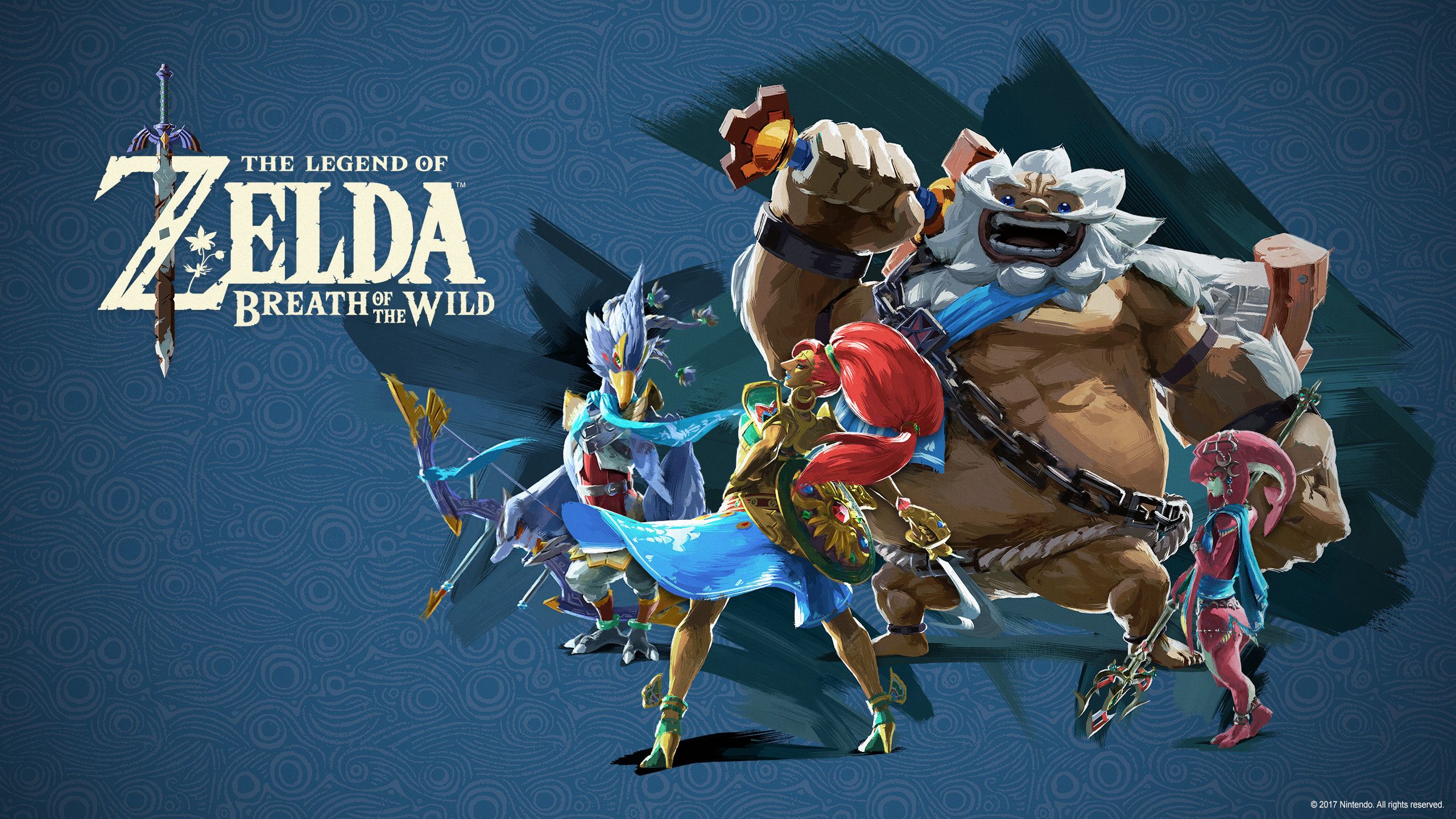 Zelda Breath of the Wild personaggi, action-adventure, 2560x1440 1440p, Desktop