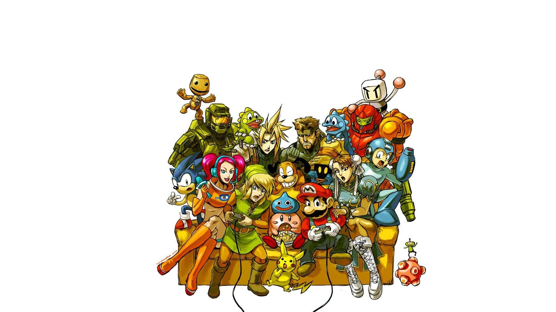 Personaggi Nintendo gruppo, 1920x1080 Full HD, PC Desktop