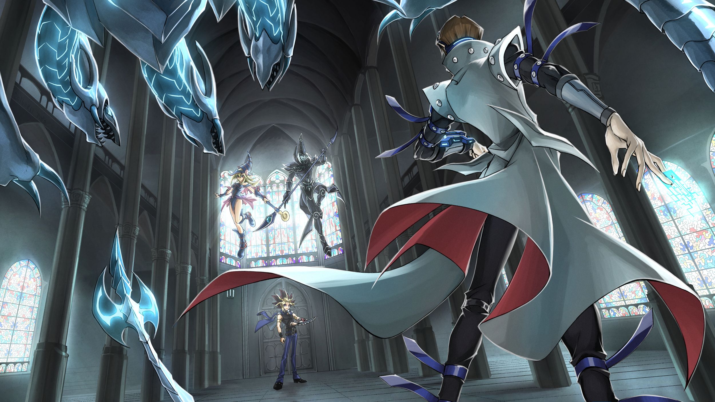 Kaiba con Drago Bianco Occhi Blu, 2500x1405 Hi-Res, Desktop