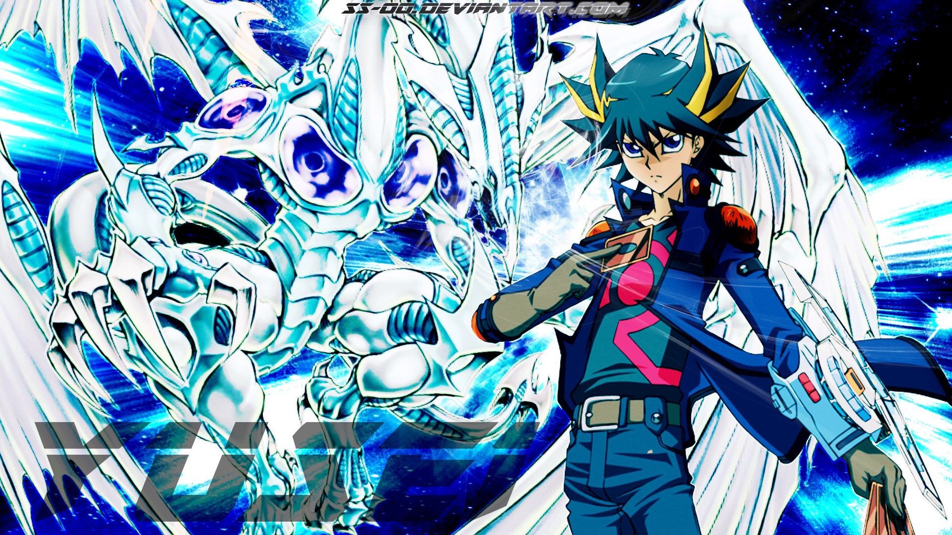Yusei Fudo e drago bianco, 1920x1080 Full HD, Laptop