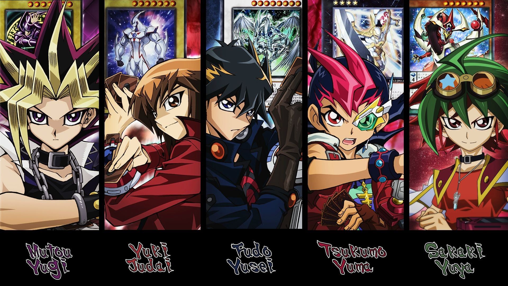 Personaggi Yu-Gi-Oh! collage, 1920x1080 Full HD, PC Desktop