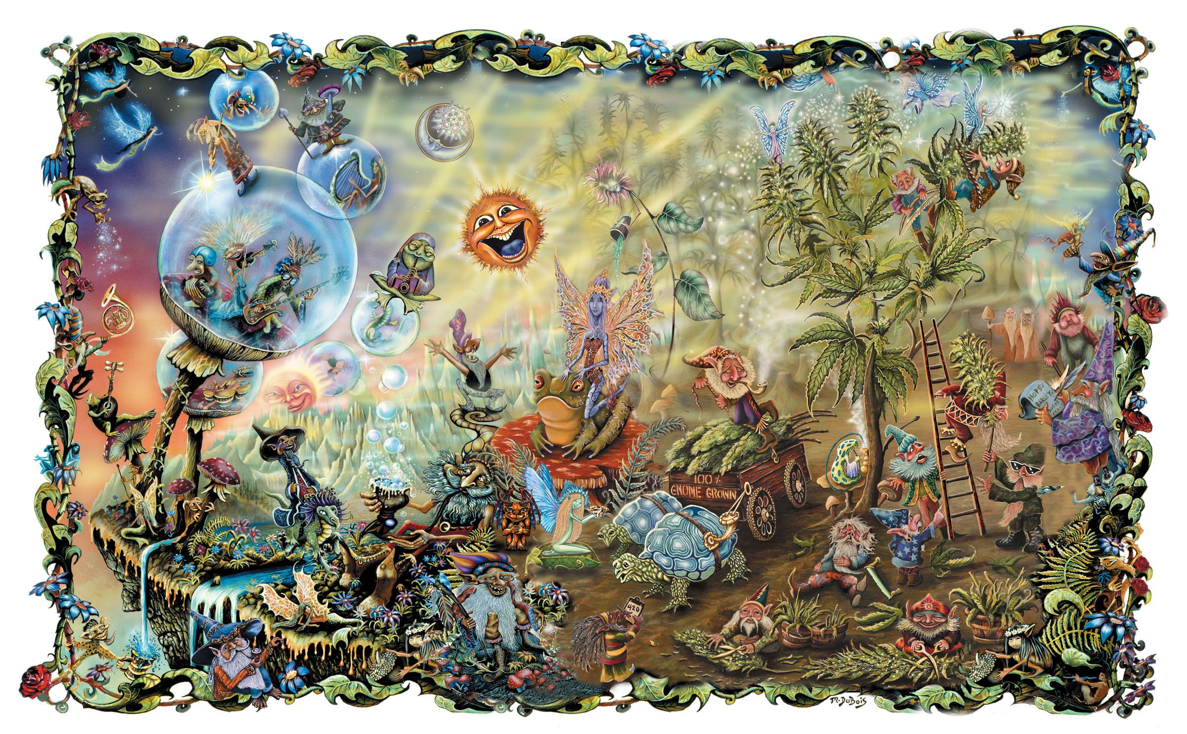 Scena psichedelica fantasy colorata, 2400x1483 alta risoluzione, Laptop