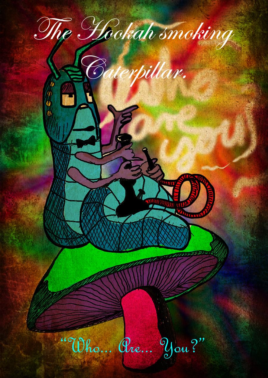 Bruco fumatore Alice Wonderland, 900x1269 Full HD Verticale, iPhone