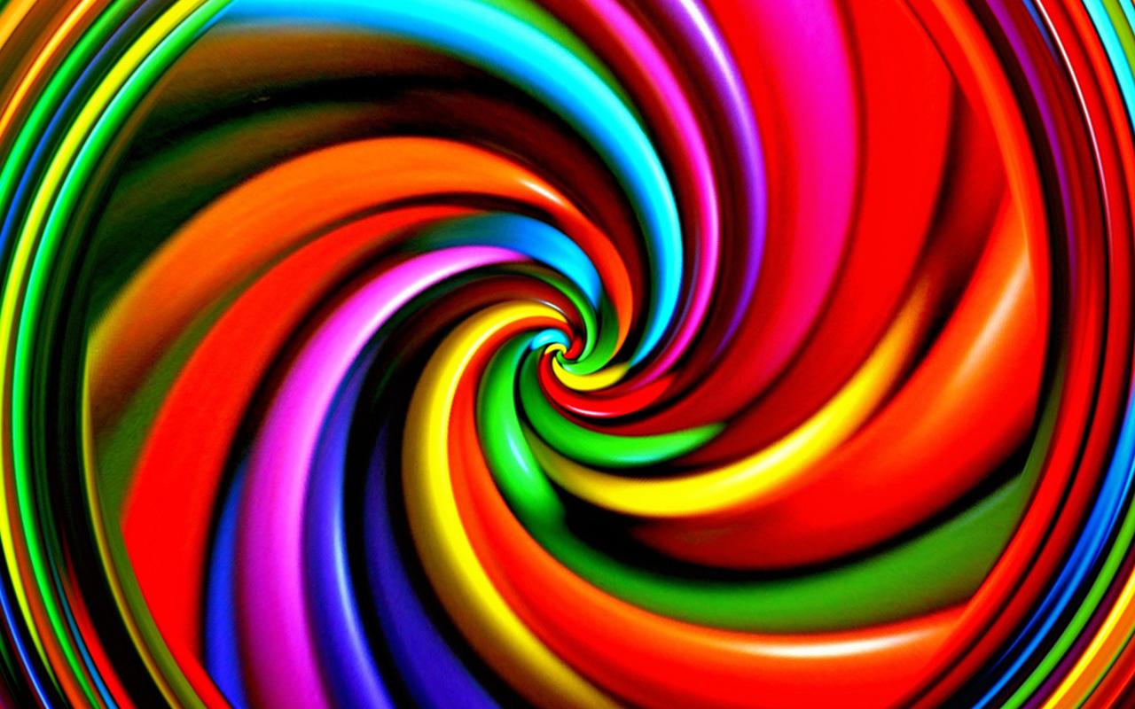 Spirale psichedelica multicolore, 1280x800 HD, Desktop