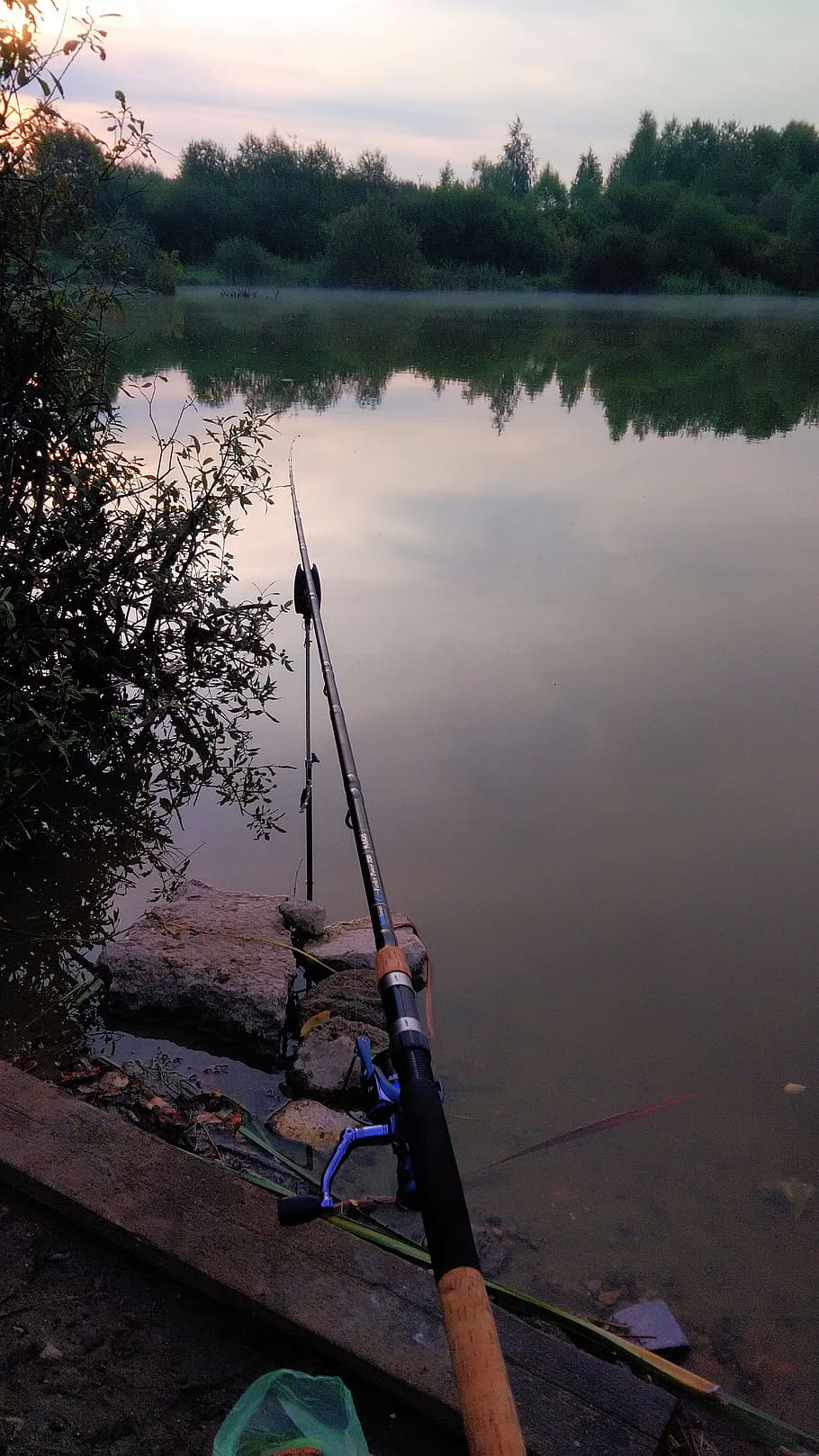 Canna da pesca al lago, 910x1618 Full HD Verticale, Smartphone