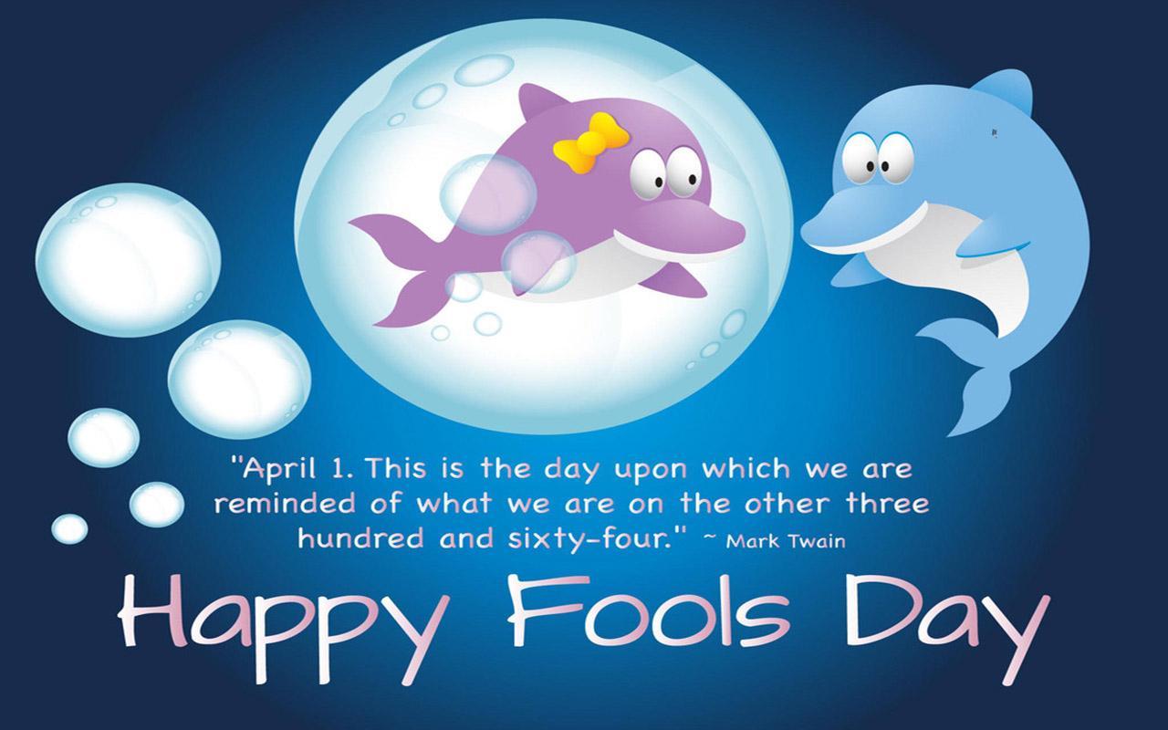Pesci cartoon Happy Fools Day, 1280x800 720p, Acer Nitro