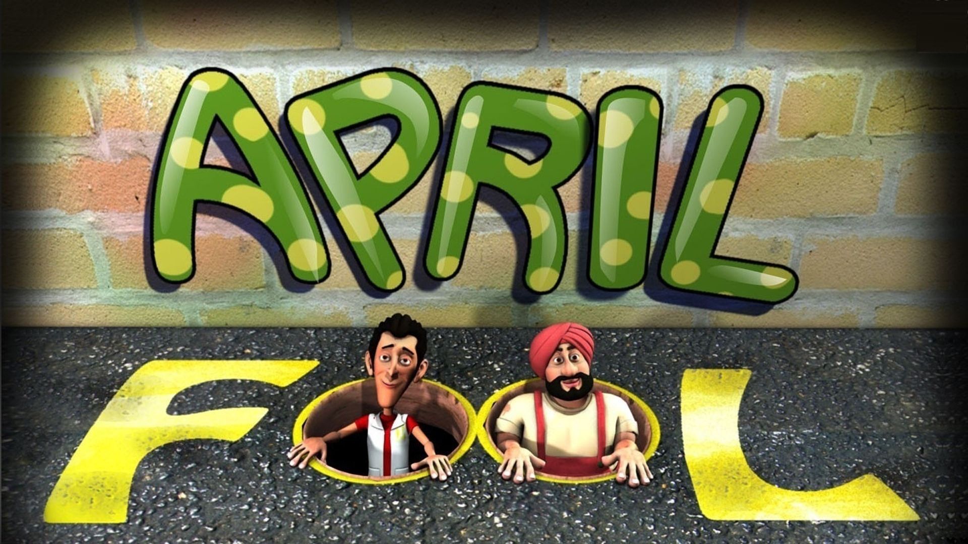 April Fool personaggi cartoon, 1920x1080 1080p, Desktop
