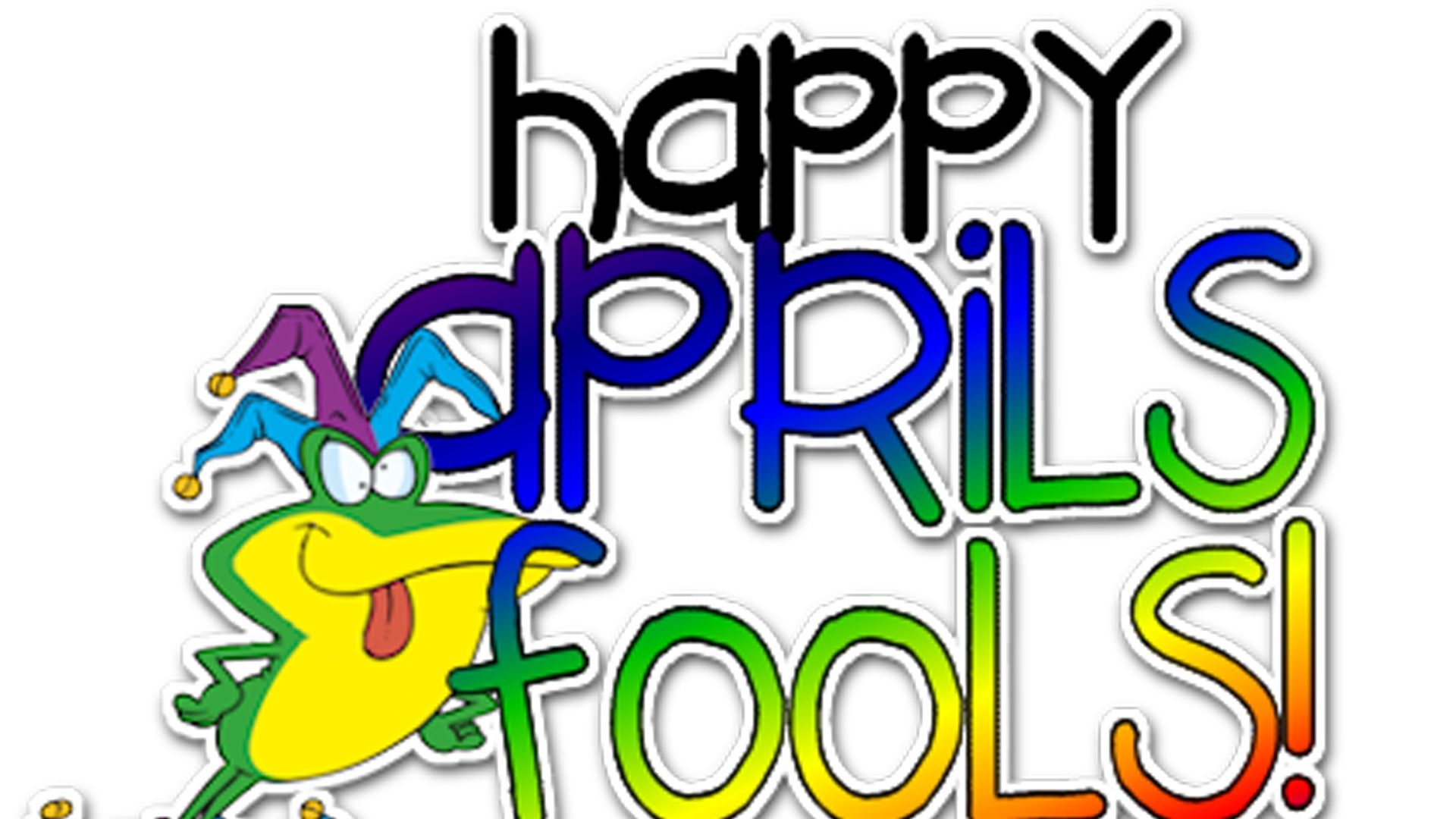 Happy April Fools scritta colorata, 1920x1080 Full HD 1080p, Desktop