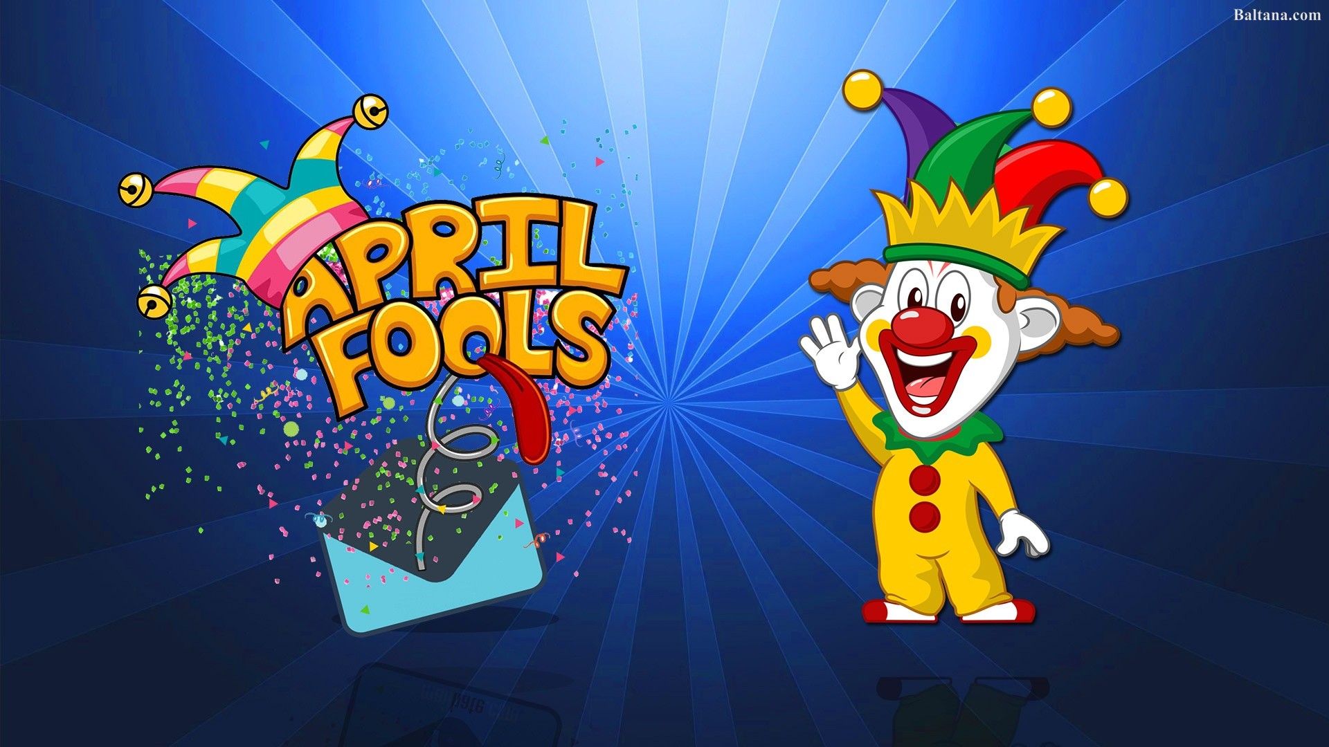 Clown pagliaccio Pesce d'Aprile, 1920x1080 Full HD, PC
