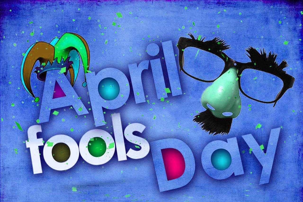 Scritta April Fools Day con occhiali, 1280x854 HD, Desktop