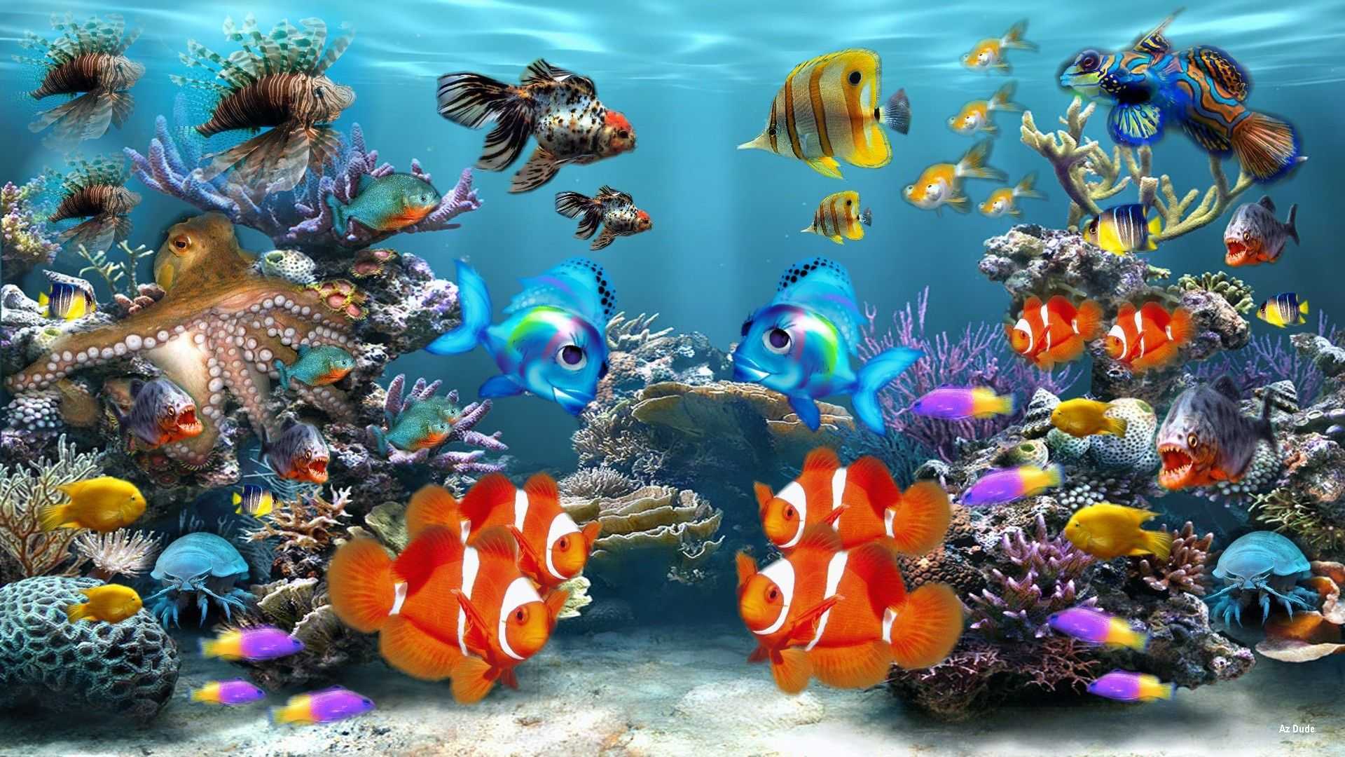 acquario pesci pagliaccio corallo, 1920x1080 1080p, PC