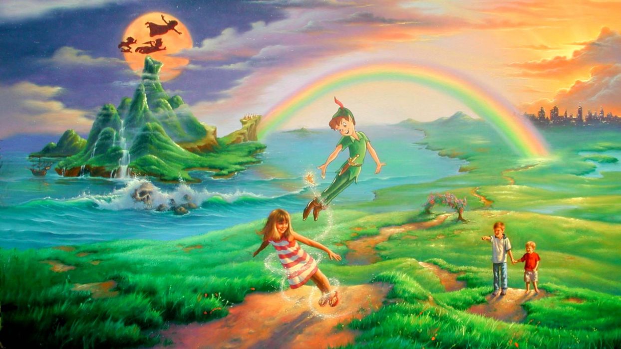 Peter Pan isola nave luna, 1920x1080 Full HD 1080p, Desktop