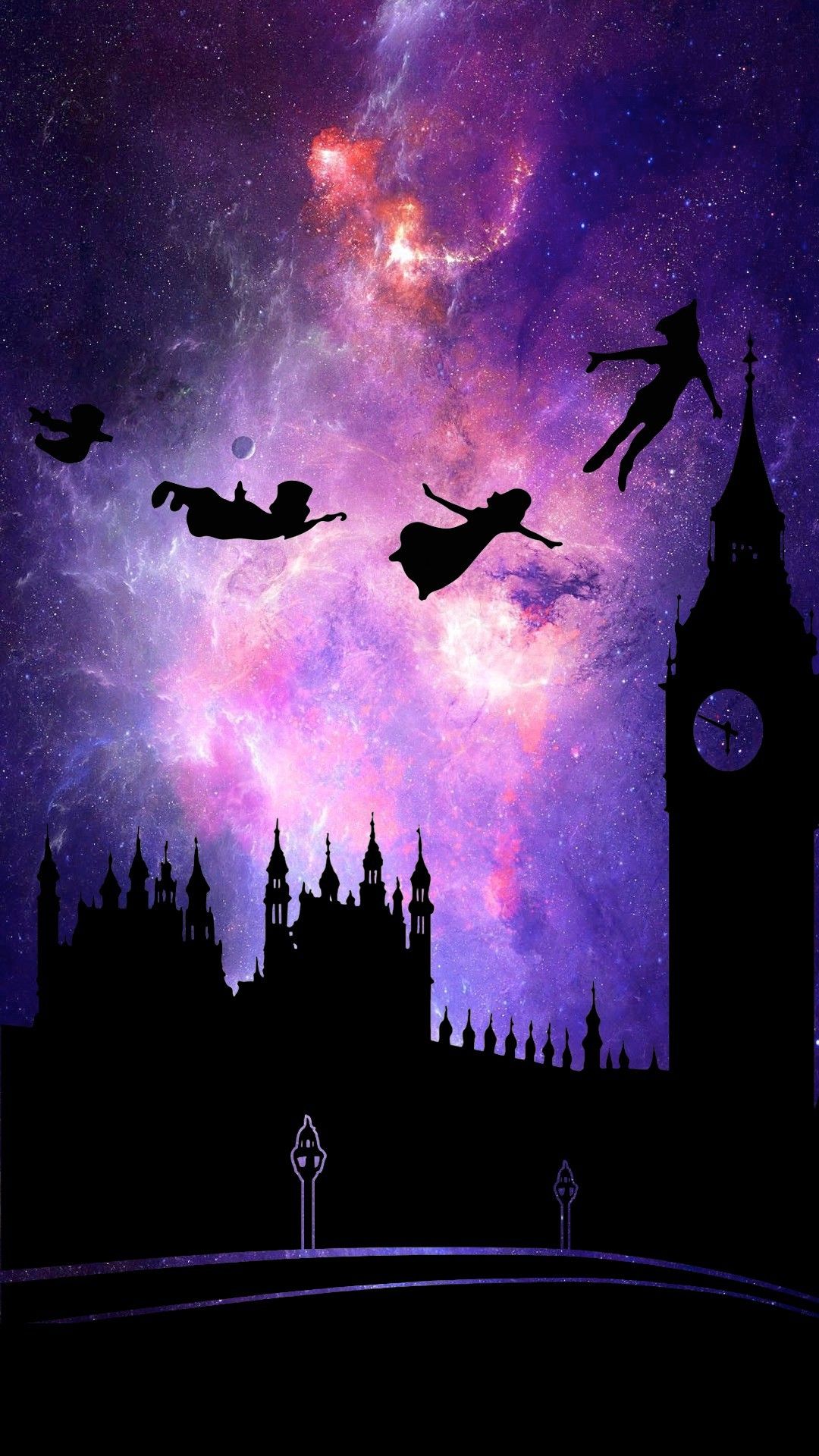 Peter Pan e Trilli volano, Disney, 1242x2208 Verticale, Mobile