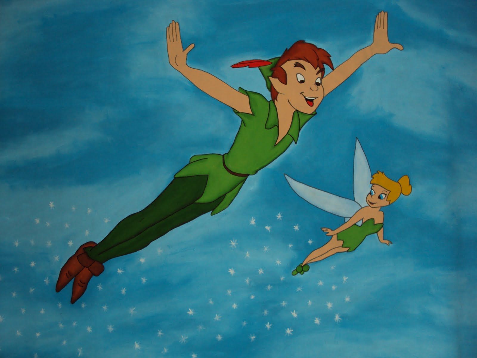Peter Pan che vola, 1024x1024 HD, PC