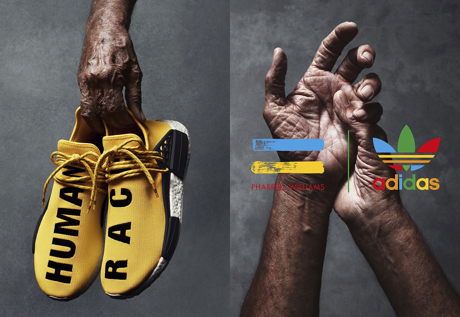 Adidas NMD Human Race gialle, Pharrell Williams, 1600x1104 HD Ready, Laptop