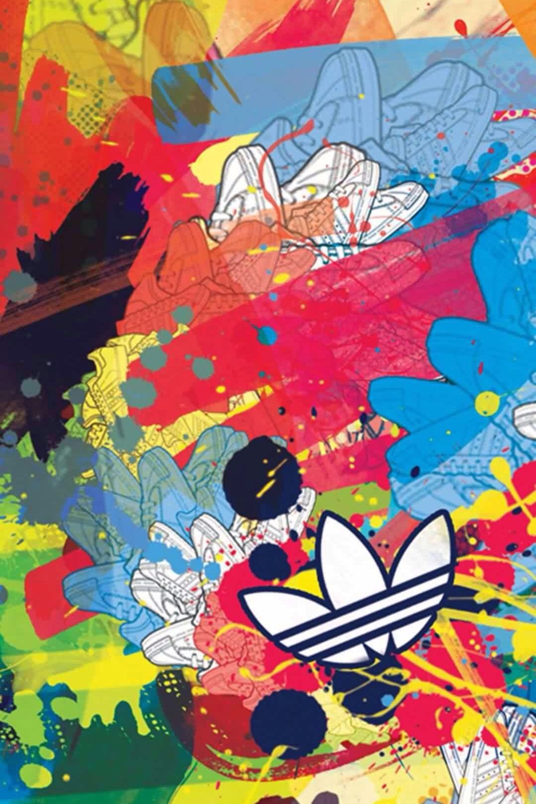 Asciugamano Adidas righe colorate, 1024x768 HD, Desktop