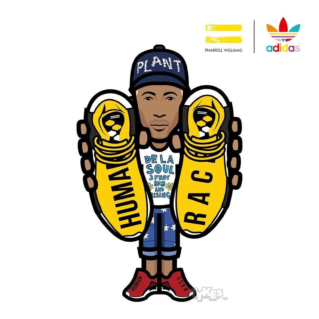 Pharrell Williams Adidas Human Race, 1080x1080 HD, iMac