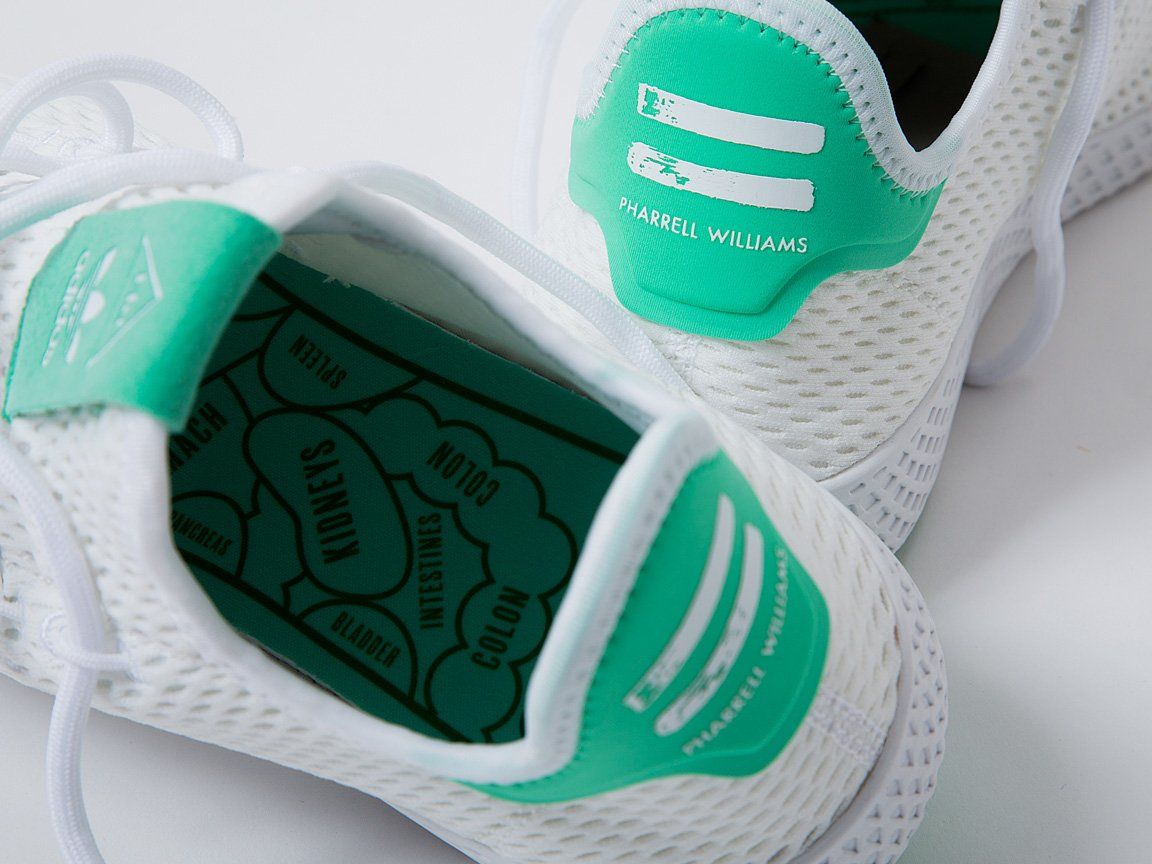 Scarpe Adidas Pharrell Williams bianche verdi, 1152x864 HD, PC