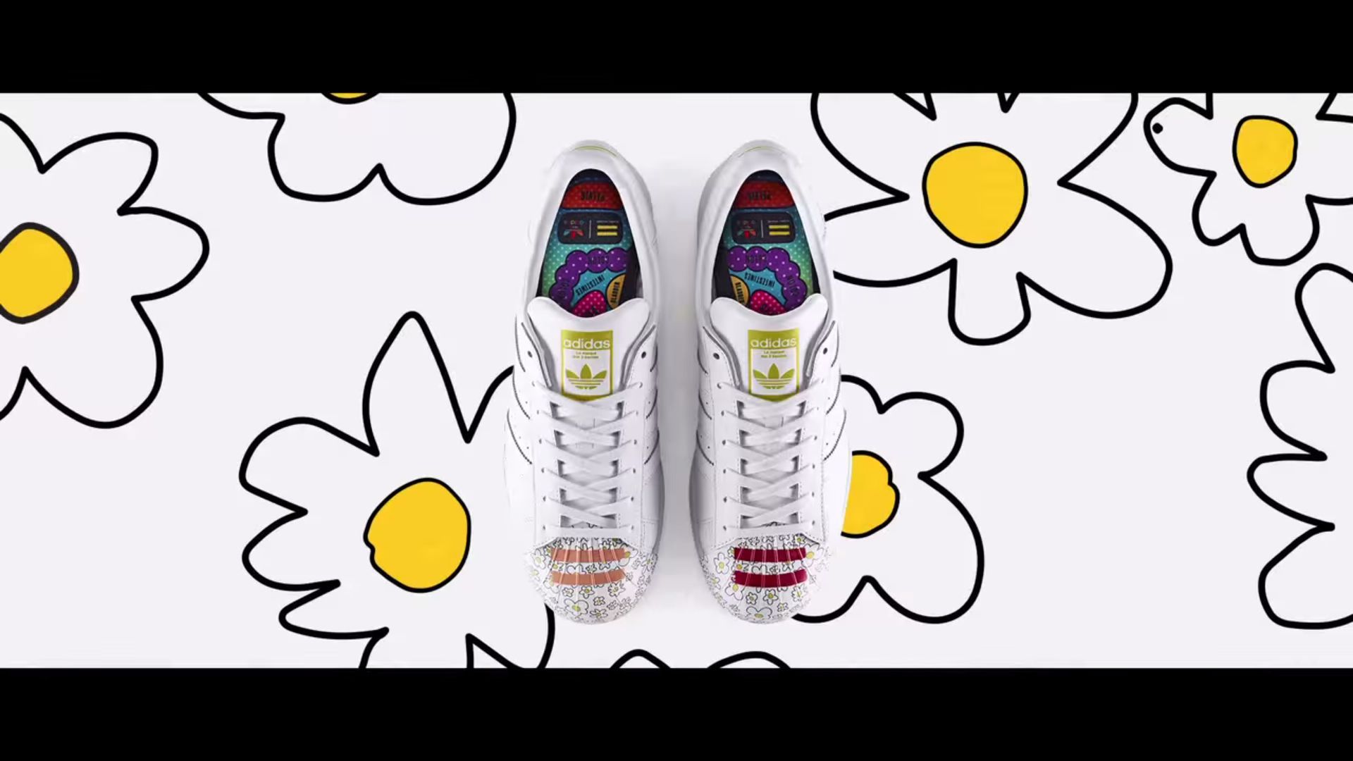 Sneaker Adidas Superstar floreale, 1920x1080 Full HD 1080p, Desktop
