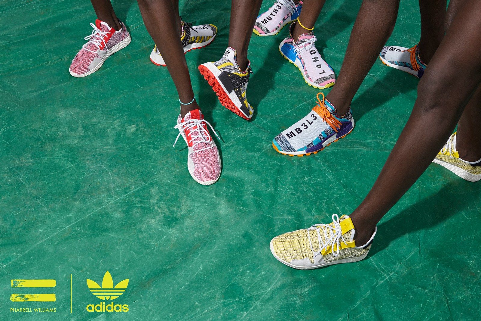 Sneakers Adidas Pharrell Williams colorate, 1600x1066 HD Ready, Desktop