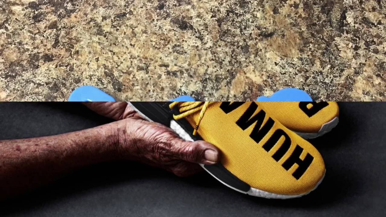 Adidas NMD Human Race gialla, 1280x720 720p, Laptop