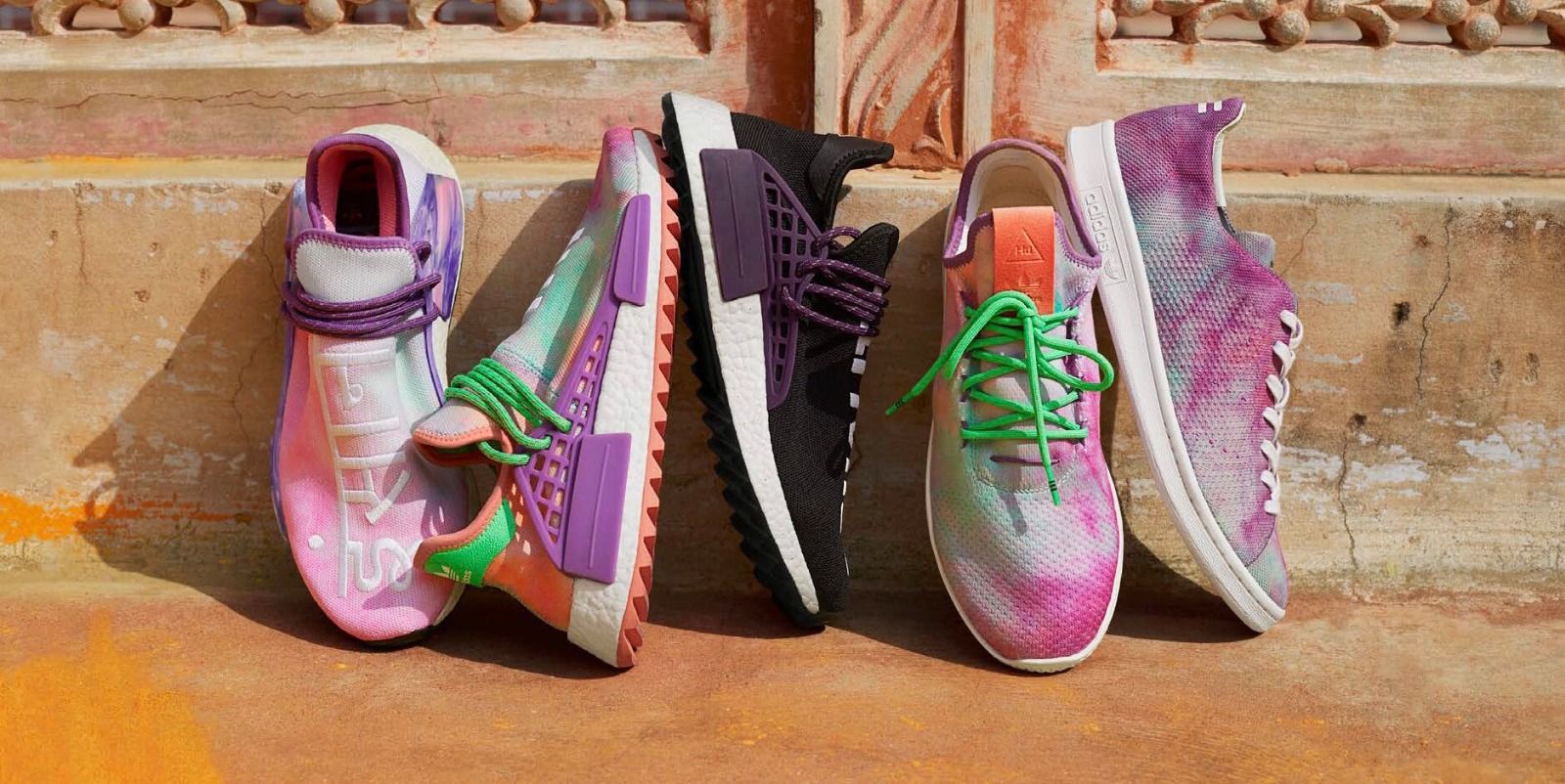 Sneakers Adidas Pharrell Hu Holi, 1600x802 HD Ready, Laptop