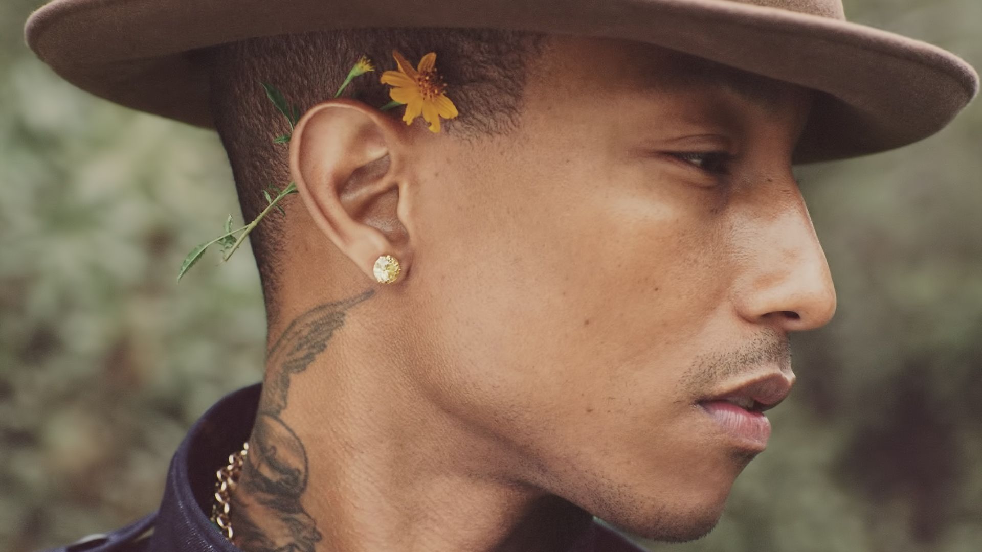 Pharrell Williams ritratto profilo, 1920x1080 1080p, Desktop