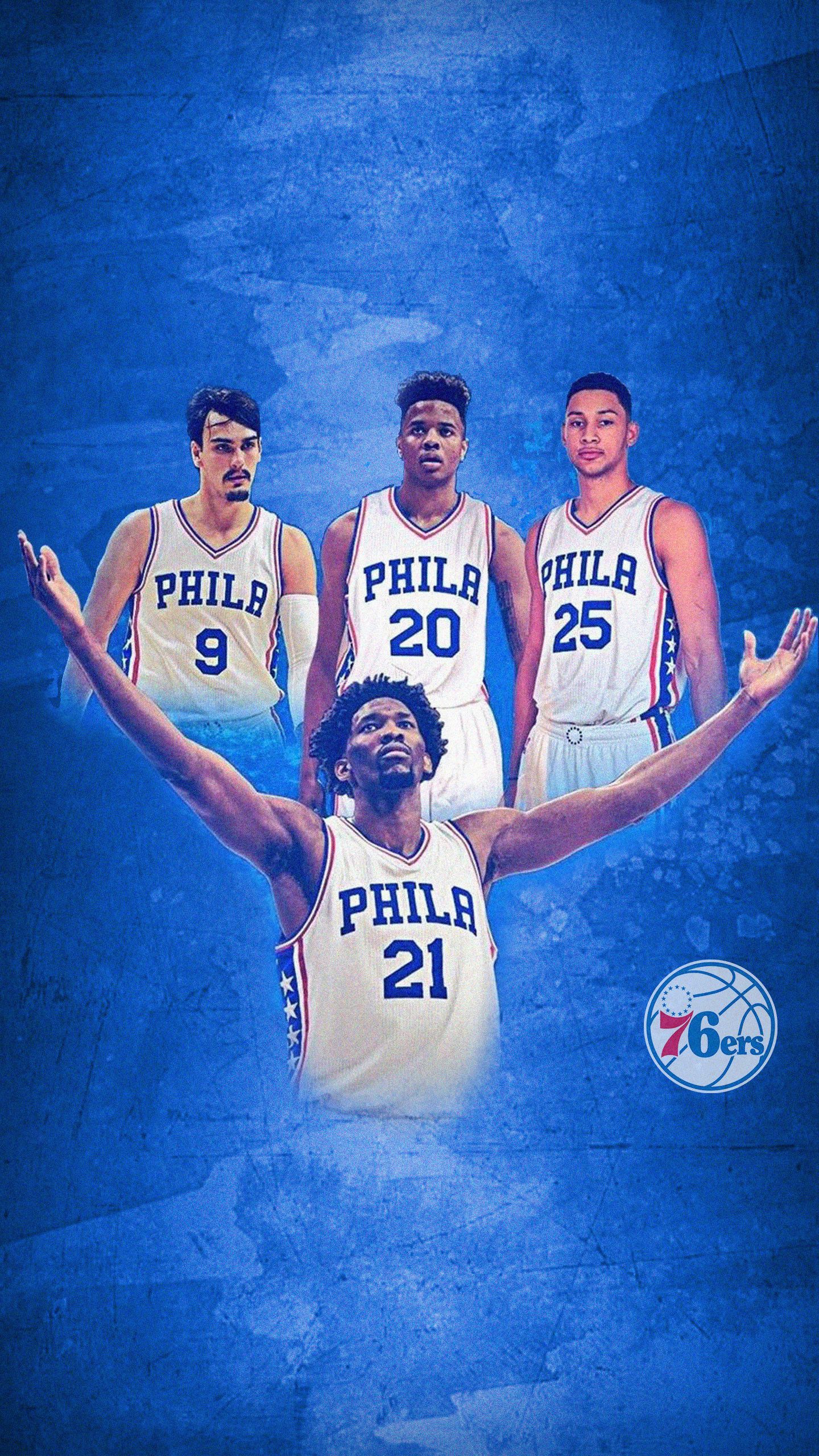 Giocatori Philadelphia 76ers basket, 1440x2560 Verticale, Mobile