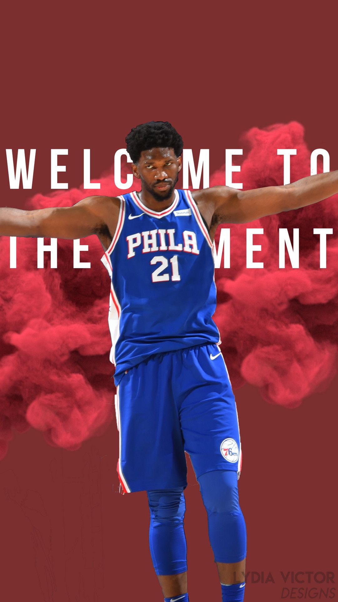 Logo e giocatori Philadelphia 76ers, 750x1334 Full HD Verticale, Smartphone