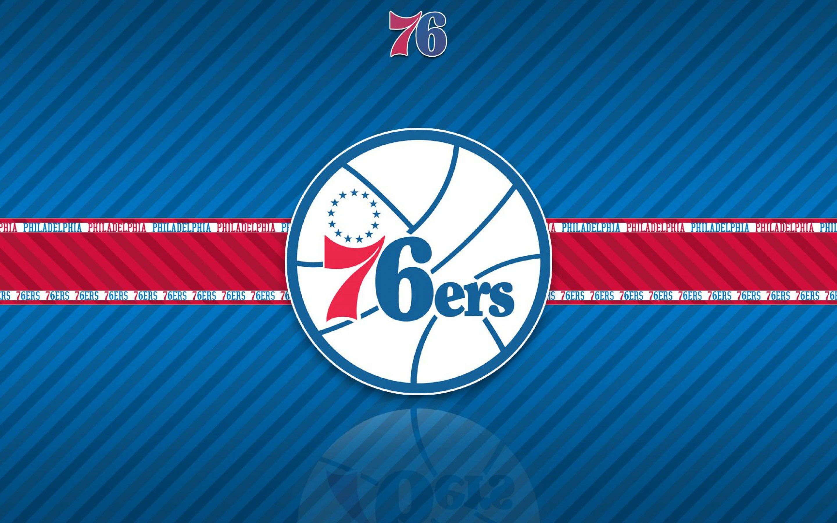 Logo Philadelphia 76ers basket, 2880x1800 2K+, Desktop