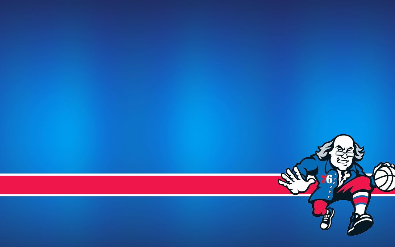 Logo Philadelphia 76ers Benjamin Franklin, 1280x800 720p, PC