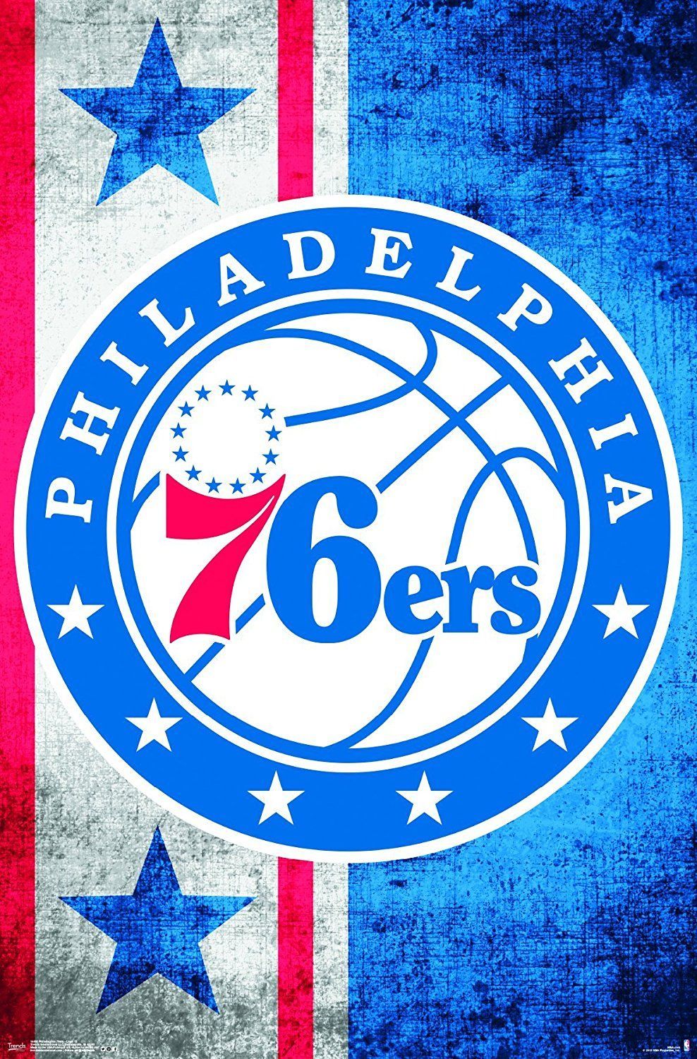 Logo Philadelphia 76ers basket, 988x1500 Verticale, Telefono
