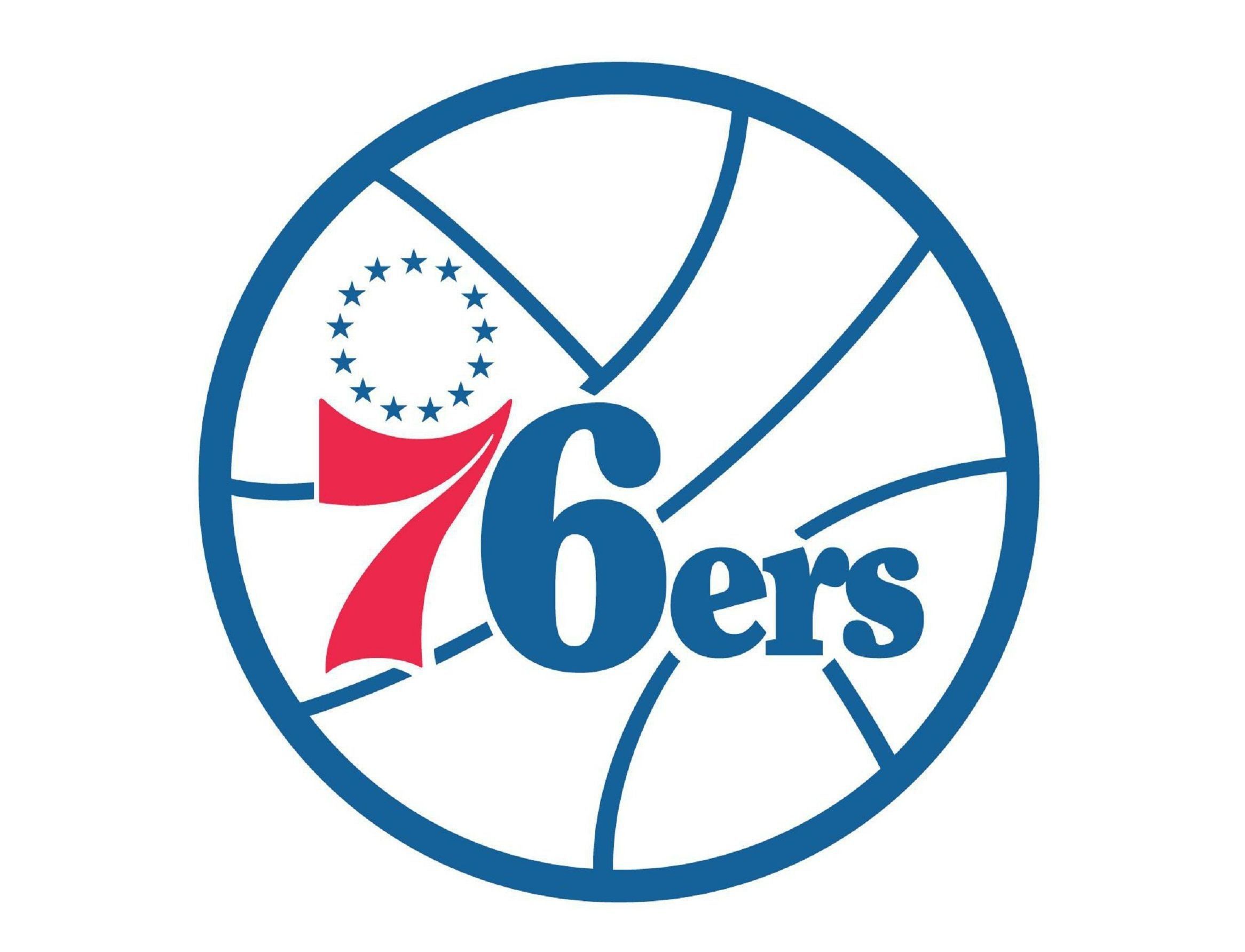Logo Philadelphia 76ers NBA, basket americano, 1000x1600 Full HD Verticale, Smartphone