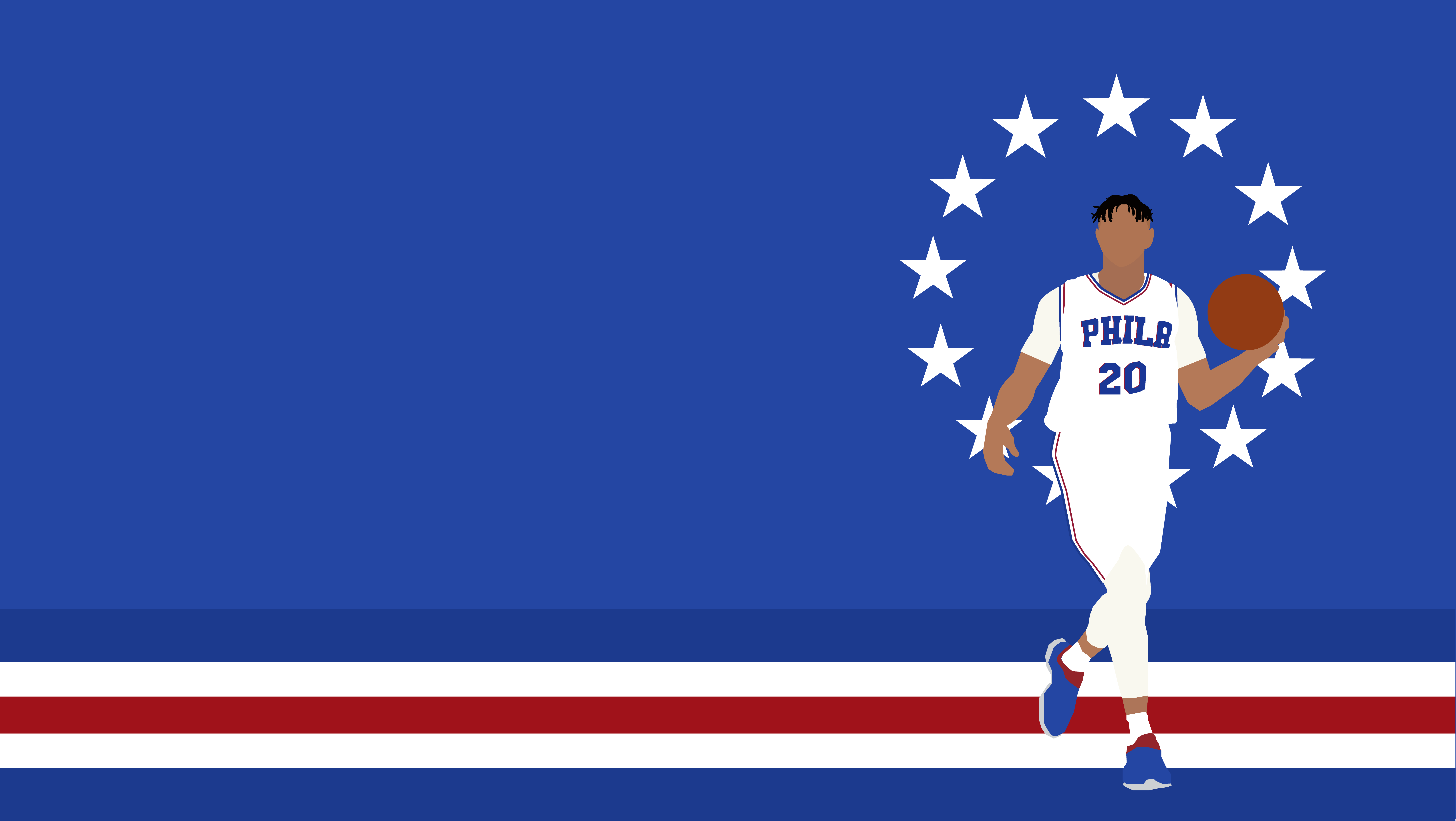 Logo Philadelphia 76ers giocatore basket, 1920x1200 Full HD+, PC Desktop