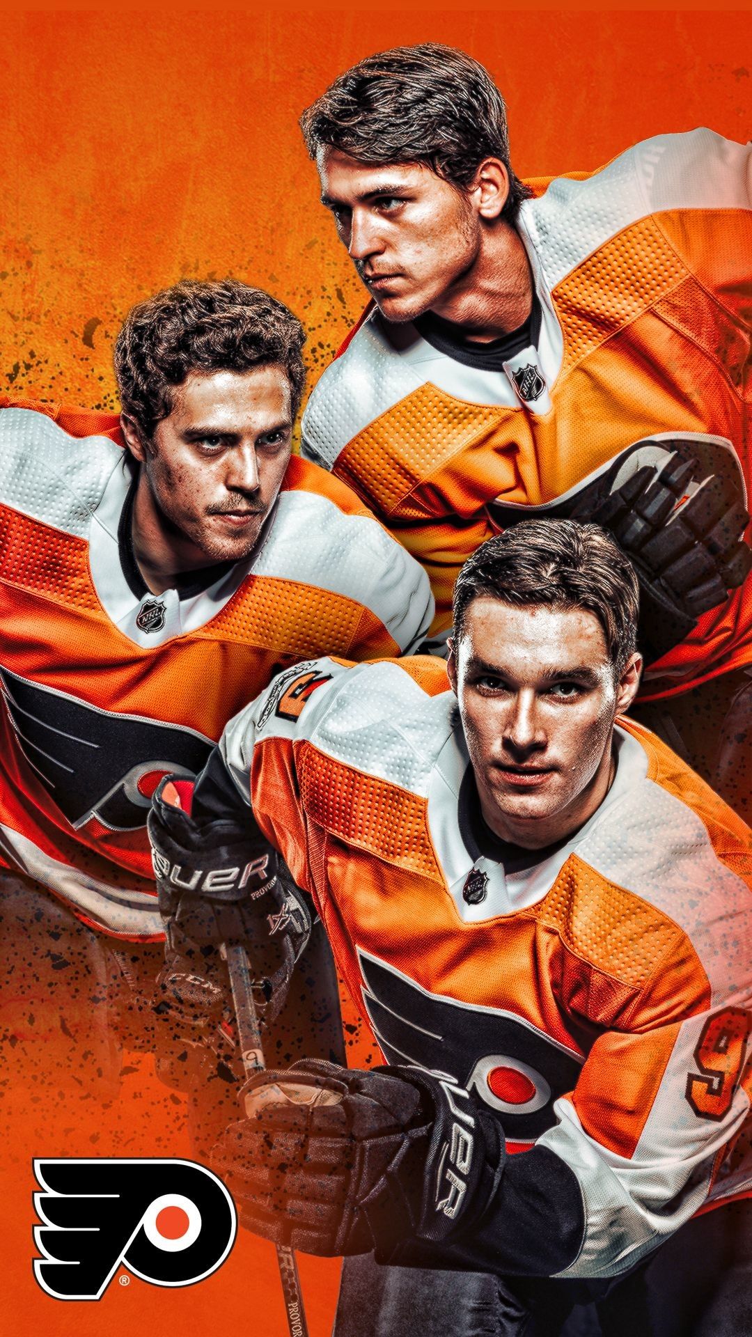 Giocatori hockey Philadelphia Flyers, 676x1200 Verticale, iPhone