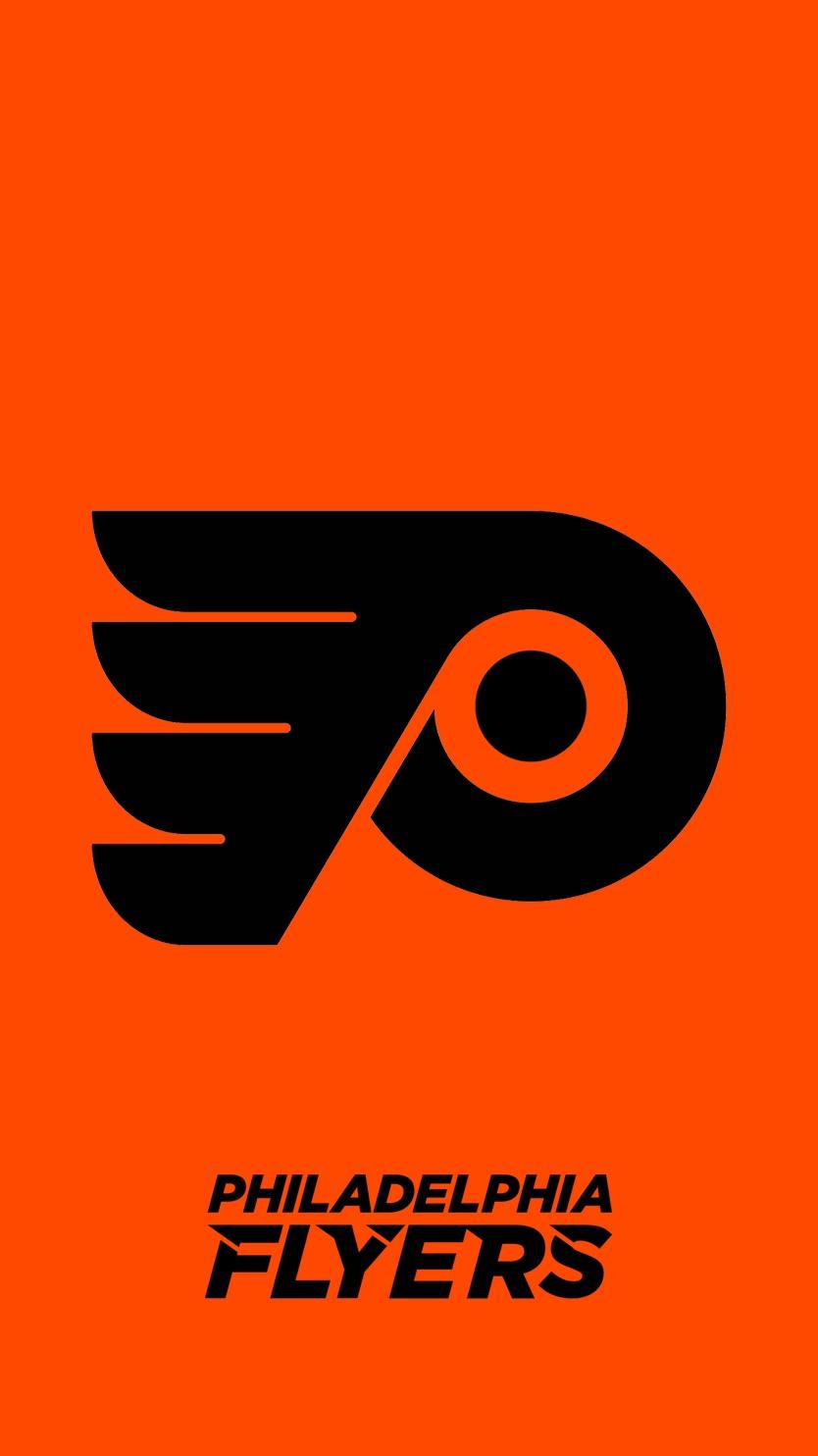 Logo Philadelphia Flyers arancione, NHL, 834x1484 Verticale, iPhone Plus