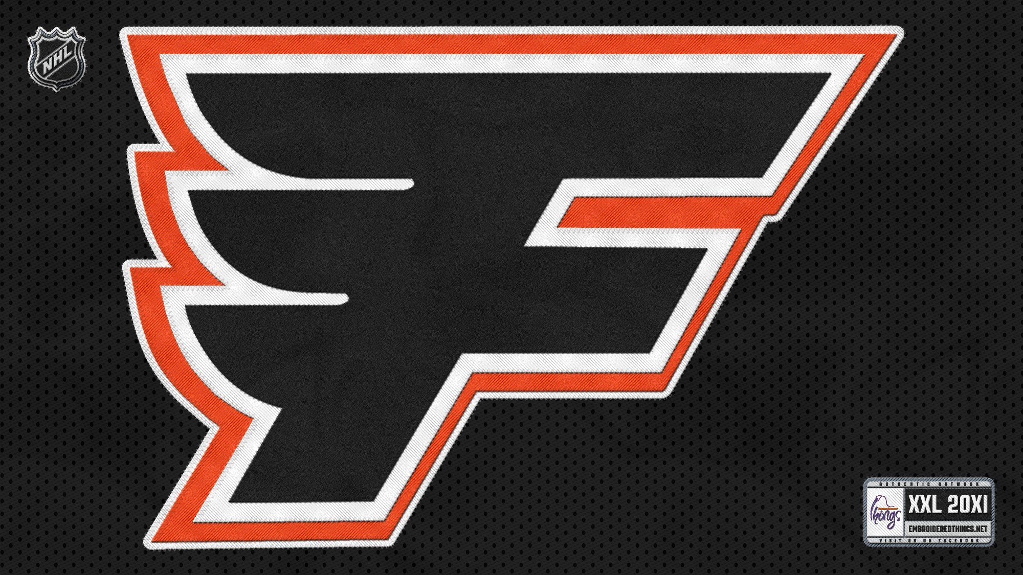 Logo Philadelphia Flyers argento, 960x854 HD, PC Desktop