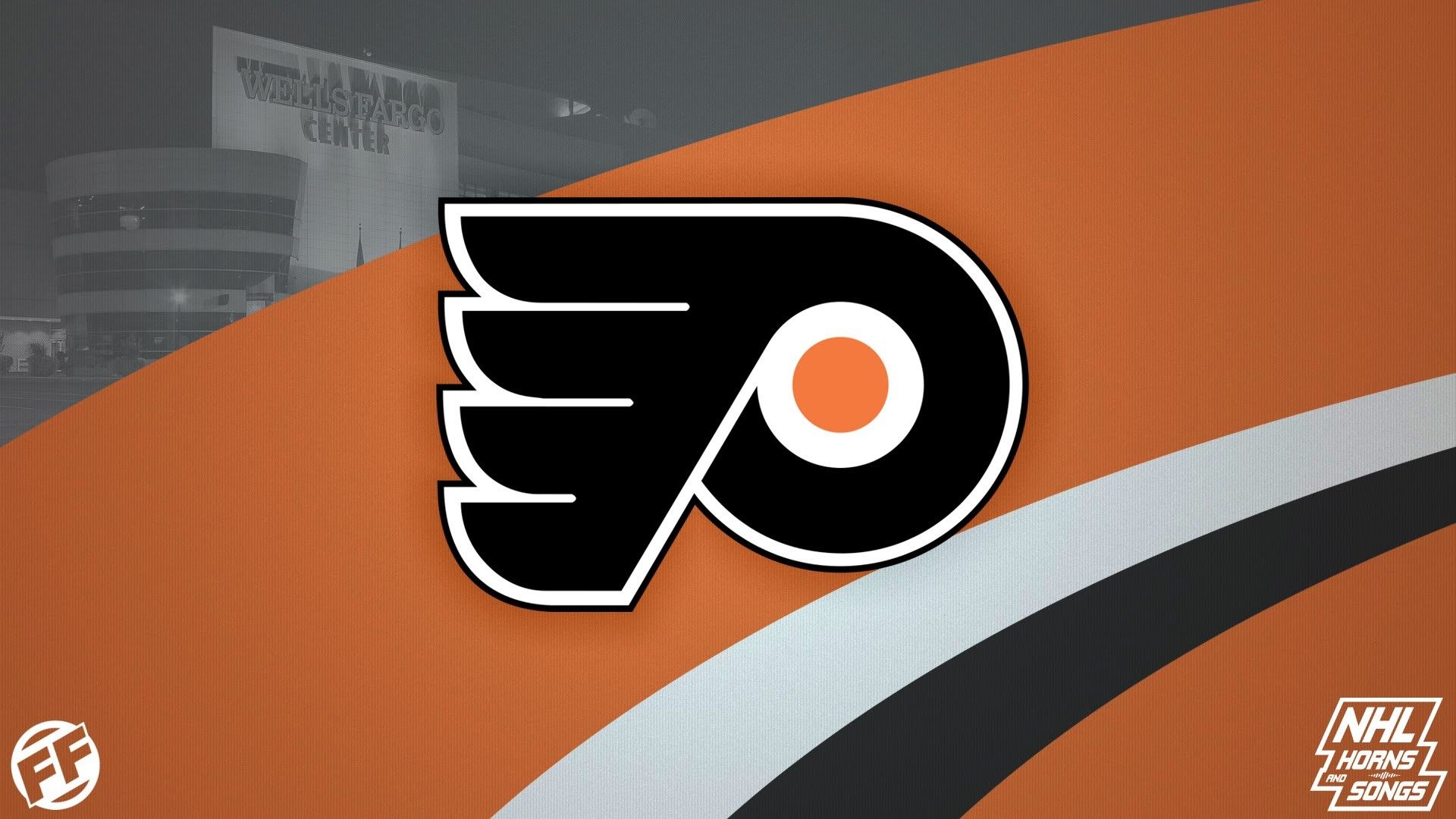 Logo Philadelphia Flyers arancione, 1082x1921 Verticale, iPhone Pro Max