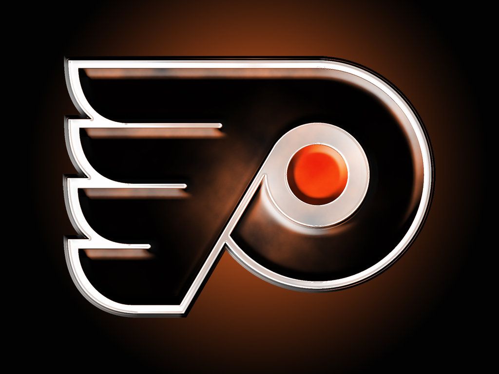 Logo Philadelphia Flyers argento, hockey, 1024x768 HD, PC