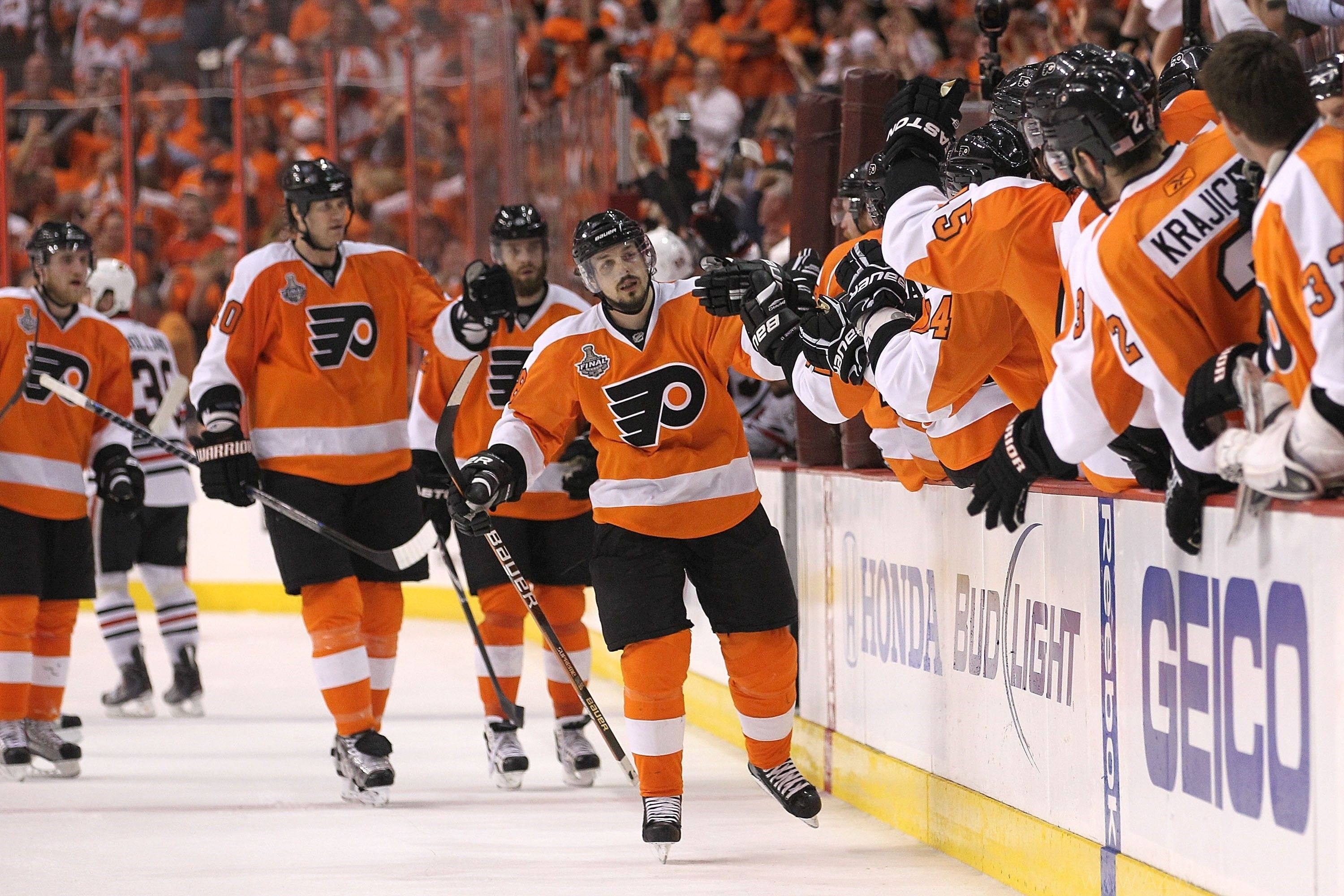 Logo Philadelphia Flyers nero, 1920x1080 Full HD 1080p, PC Desktop