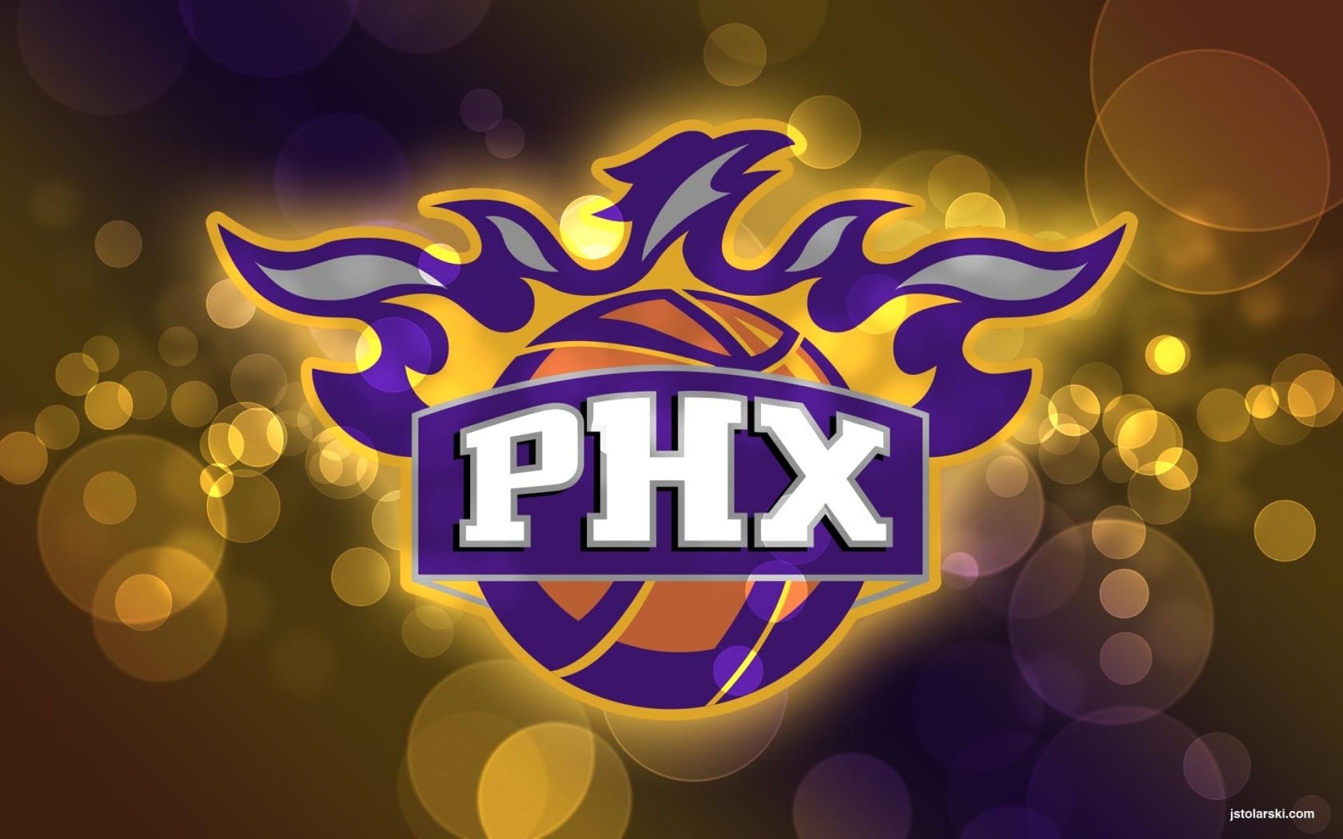 Logo Phoenix Suns basket, 1920x1200 Full HD+, iMac