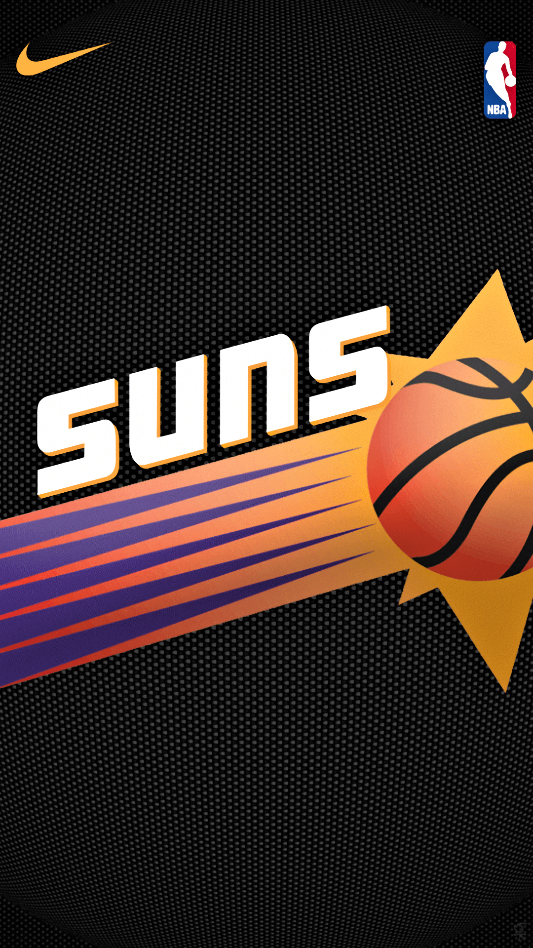 Logo Phoenix Suns basket, 1080x1920 Verticale, Samsung Galaxy