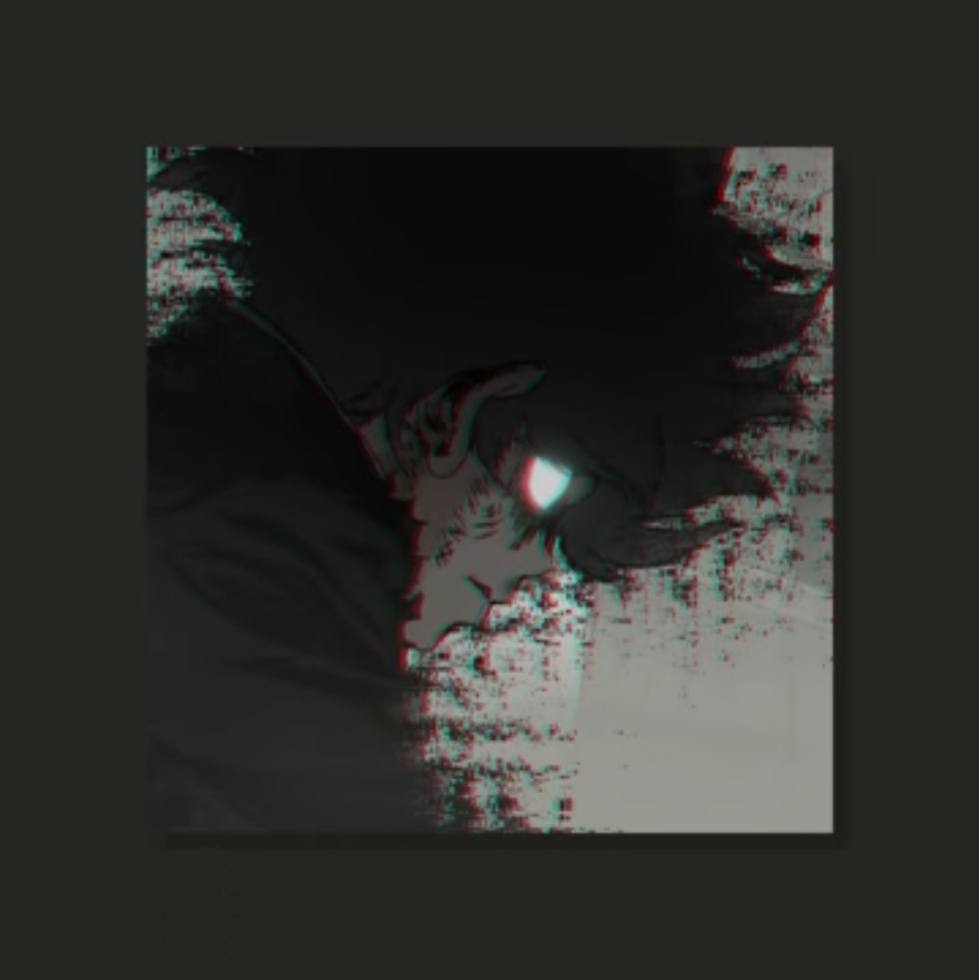 Silhouette glitch effetto RGB, 1080x1081 Full HD Verticale, iPhone