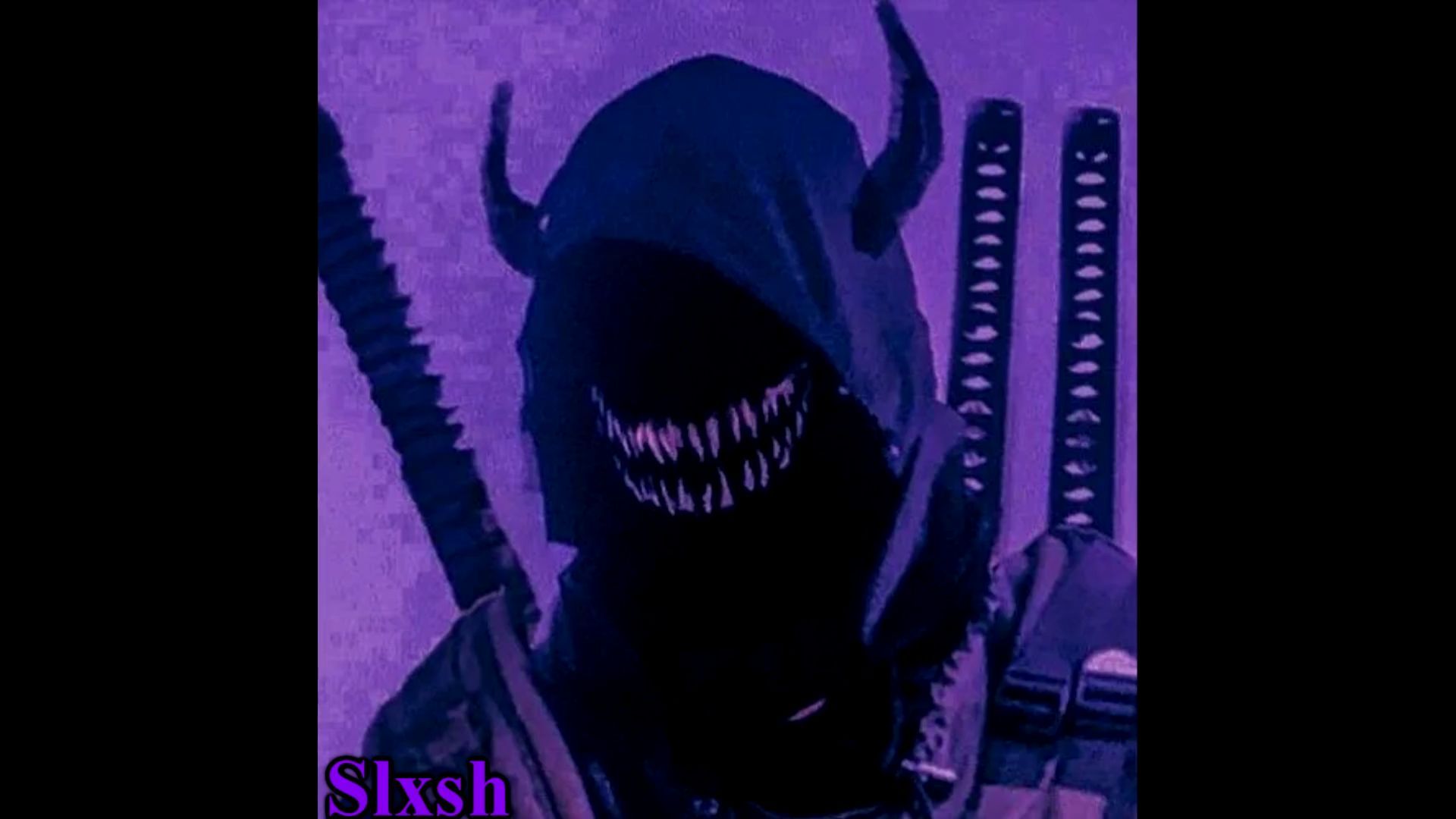 Maschera demoniaca con katane, 1920x1080 Full HD 1080p, Laptop