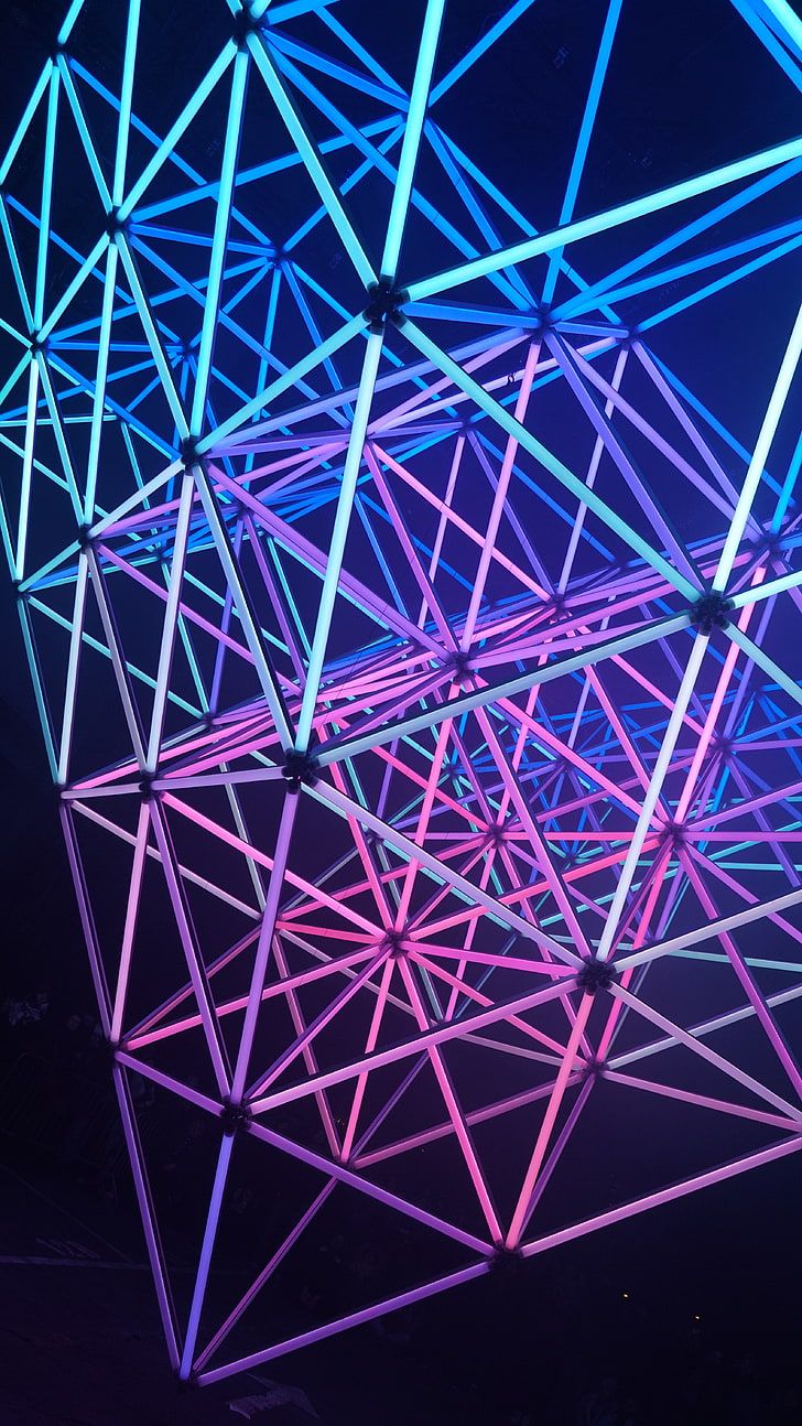 Pianeti al Neon, 1000x1500 Full HD Verticale, Smartphone