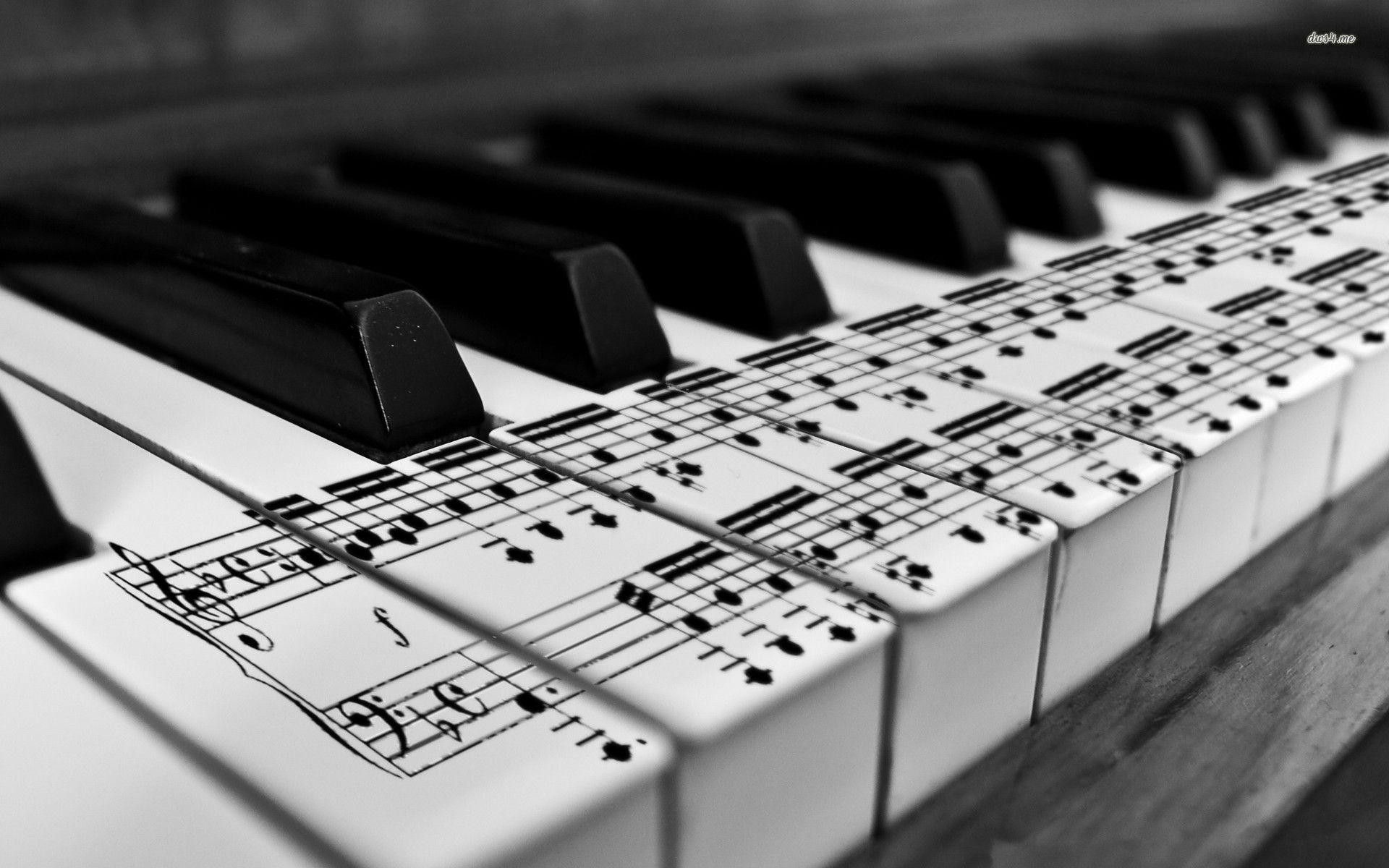 Tasti pianoforte con spartito musicale, 1920x1200 WUXGA, PC