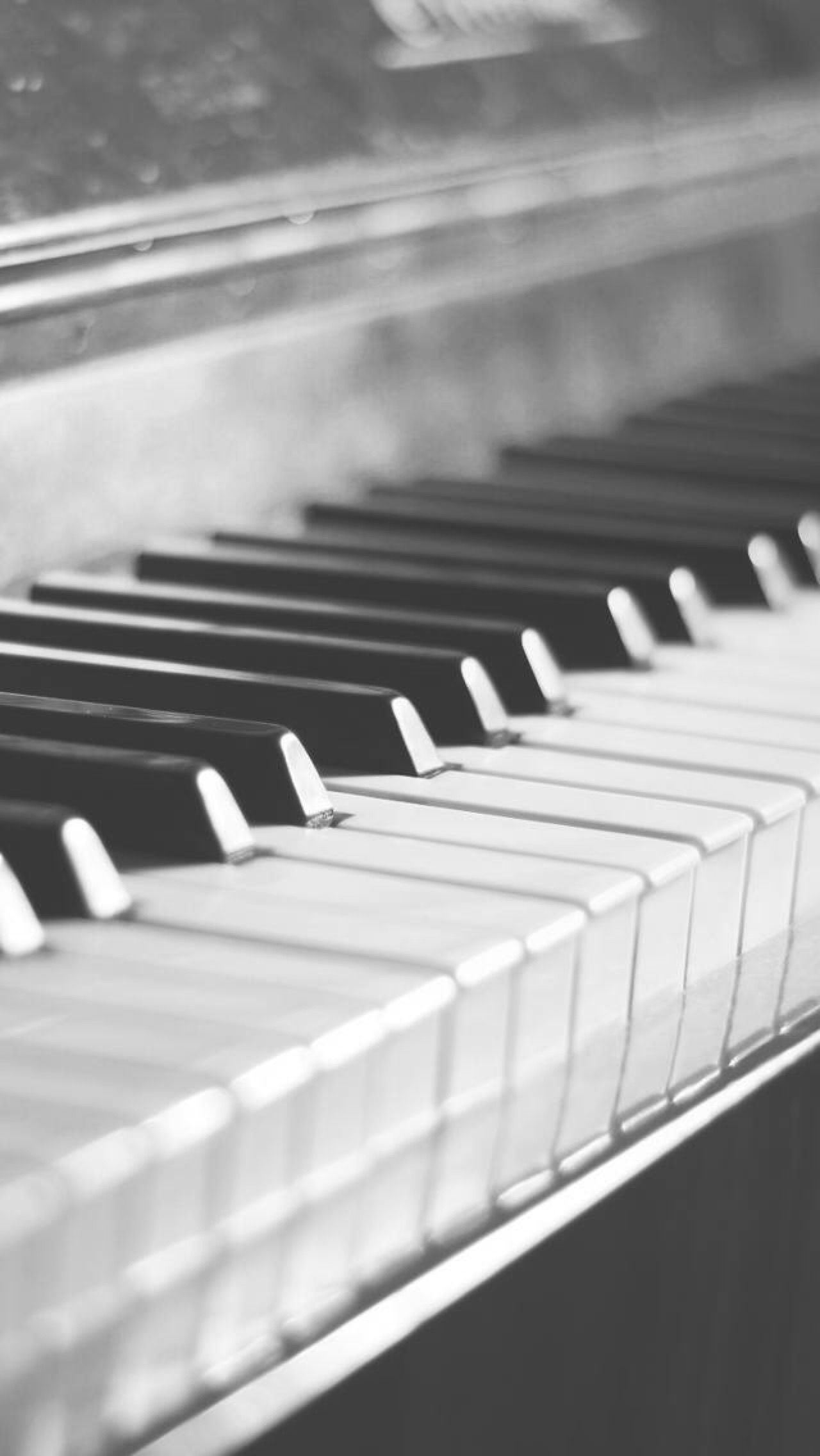 Tasti di pianoforte bianco e nero, 1280x2272 Verticale, Mobile