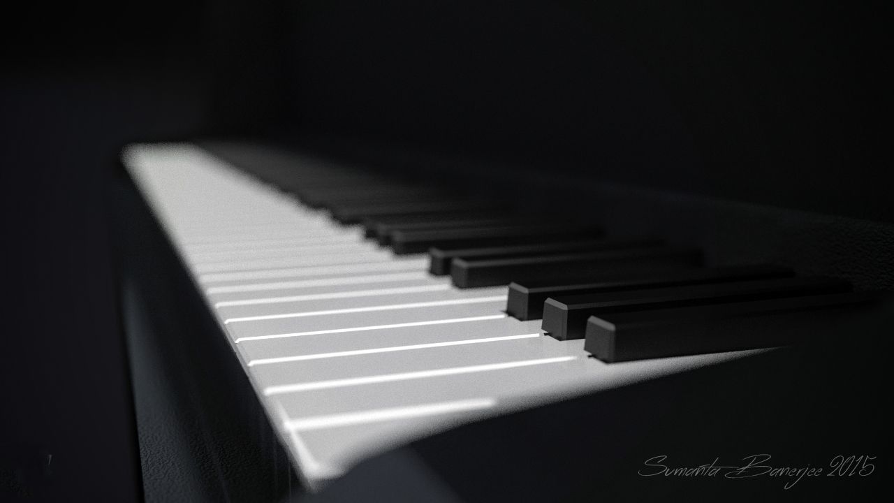 Rosa rossa su pianoforte, 3840x2400 Ultra HD, 4K TV