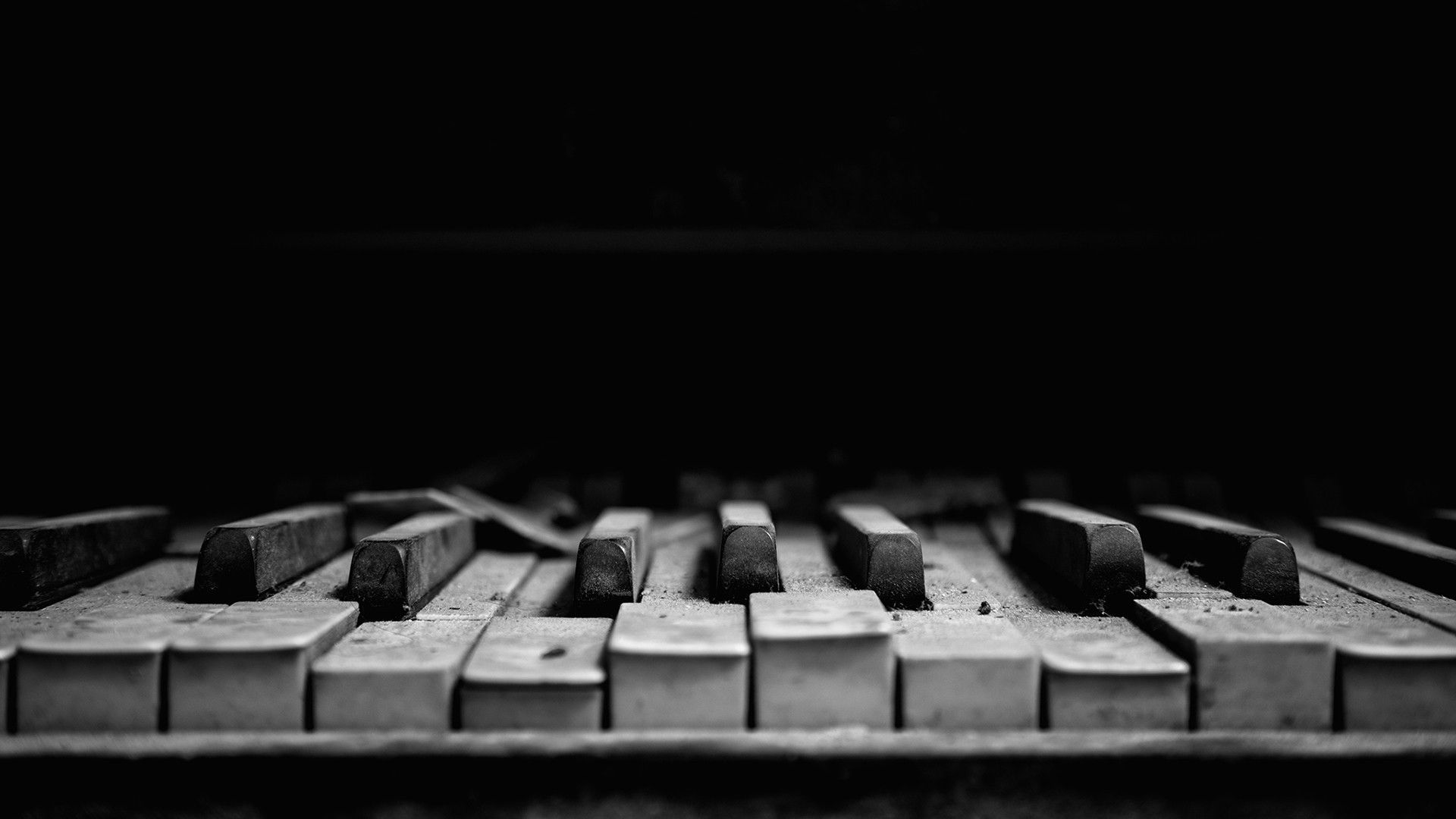 Tasti di pianoforte vecchi rotti, 1920x1080 Full HD, Desktop